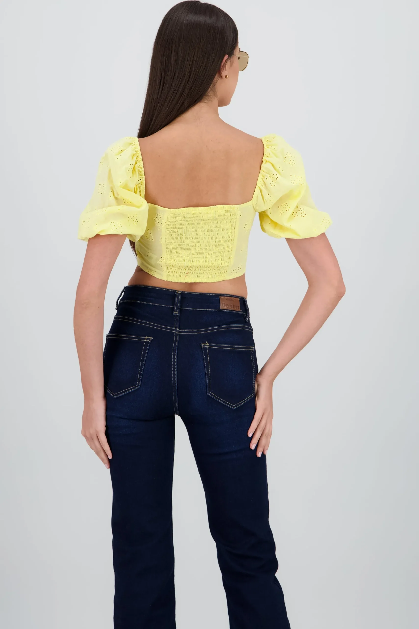 Shasa Puff Sleeve Crop Top