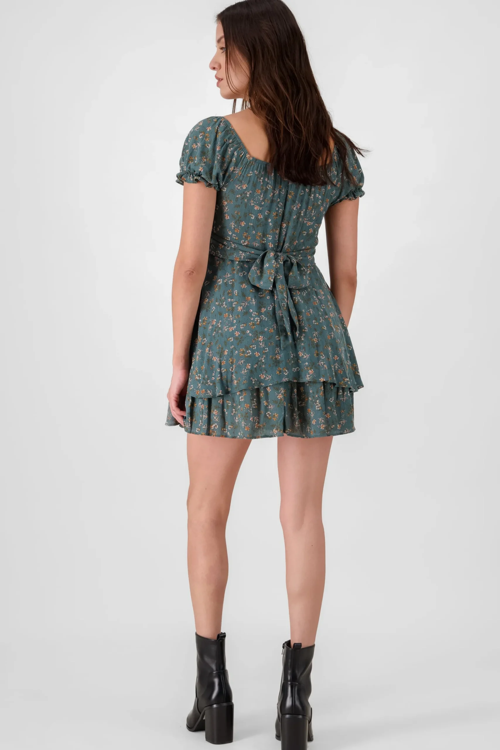 Shasa Puff Slevee Mini Dress
