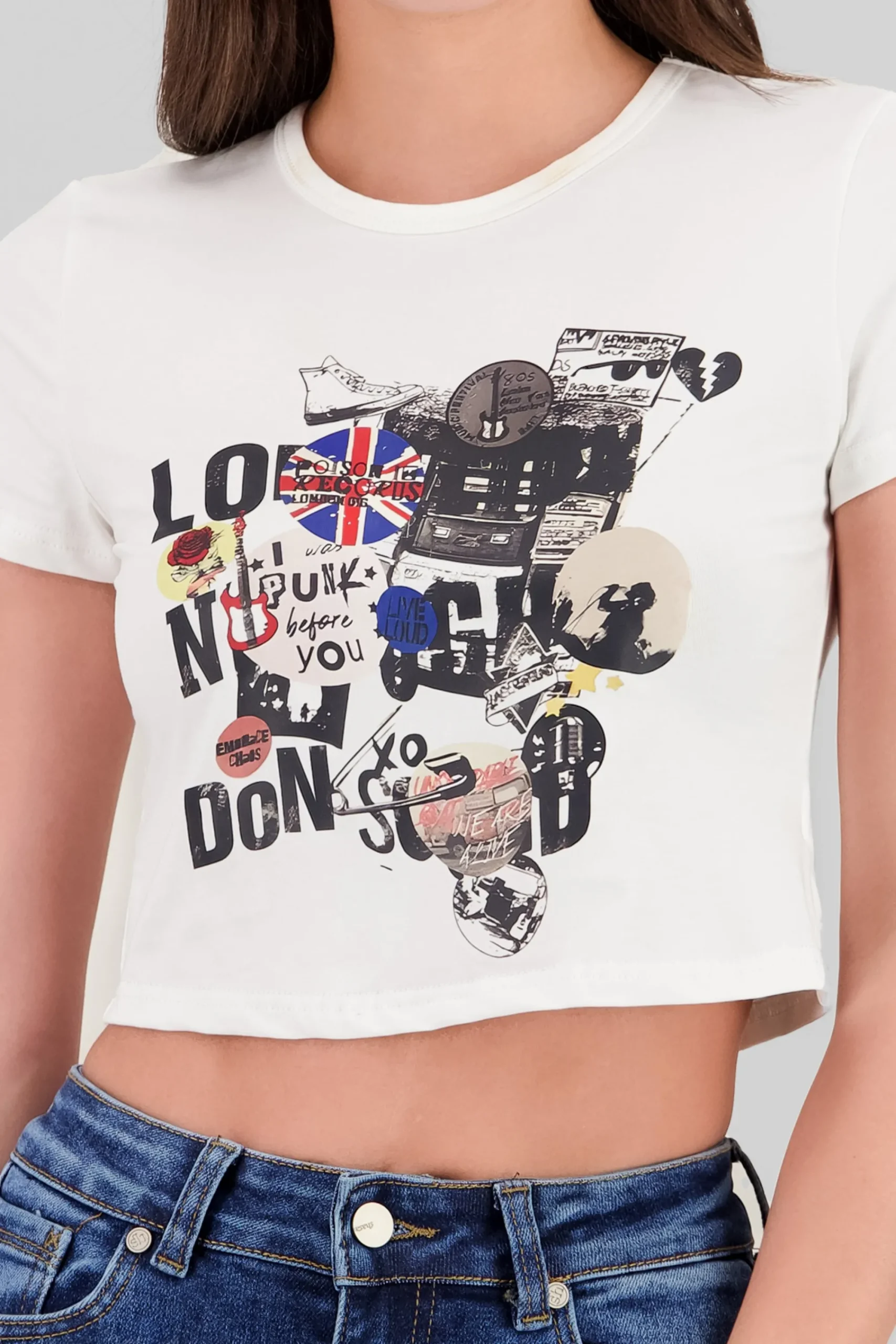 Shasa Punk Printed T Shirt