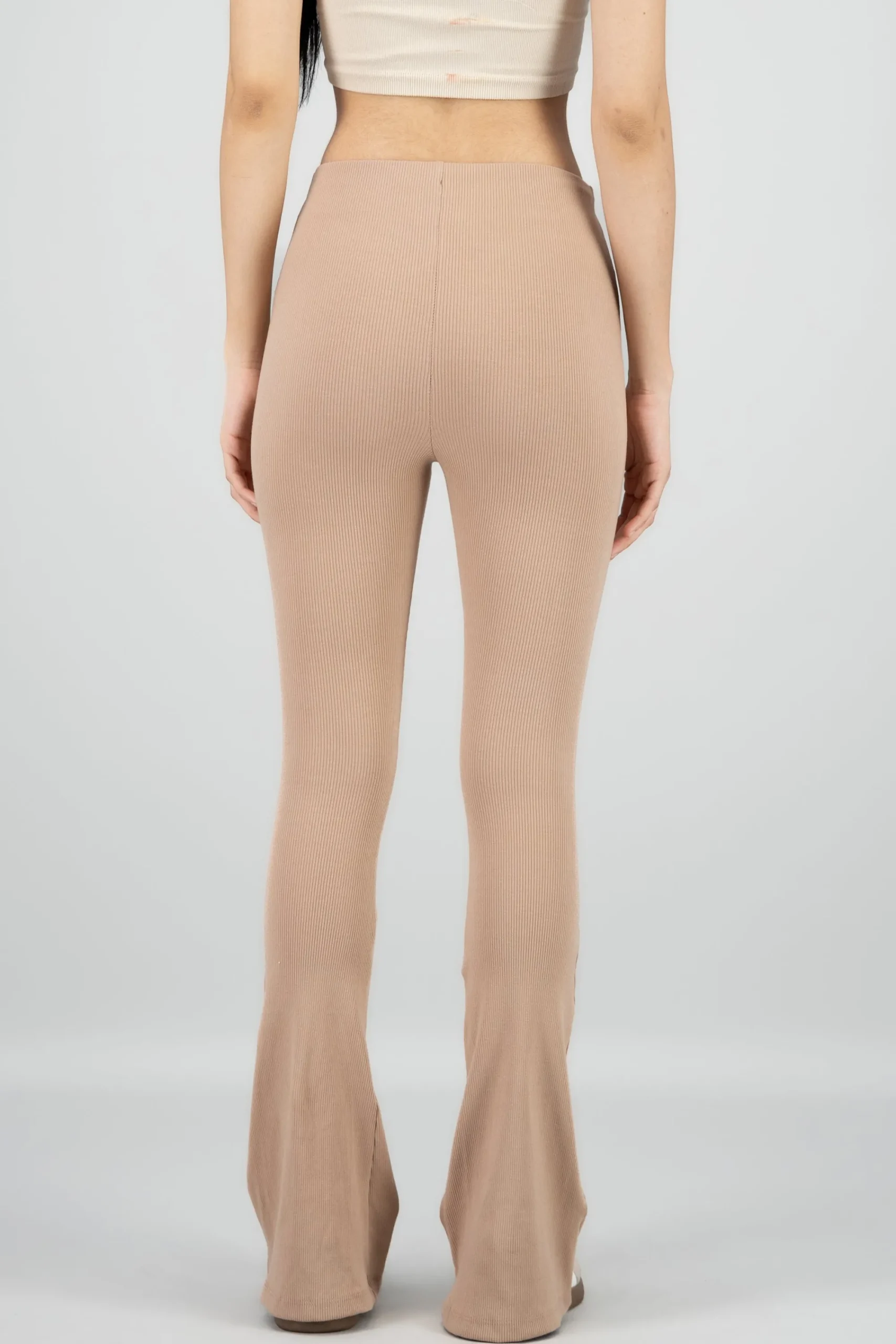 Shasa Ribbed Flared Leggings