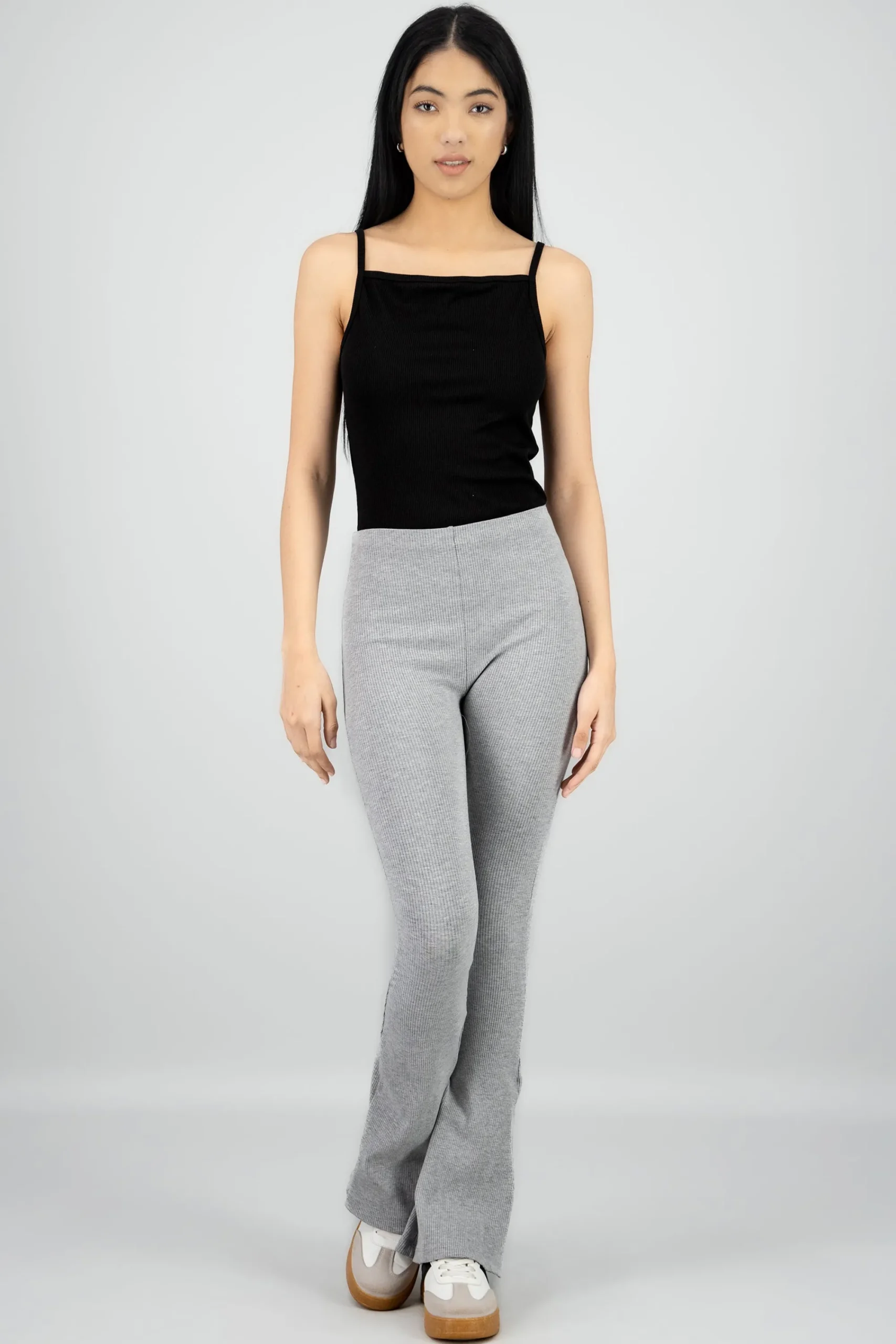 Shasa Ribbed Flared Leggings