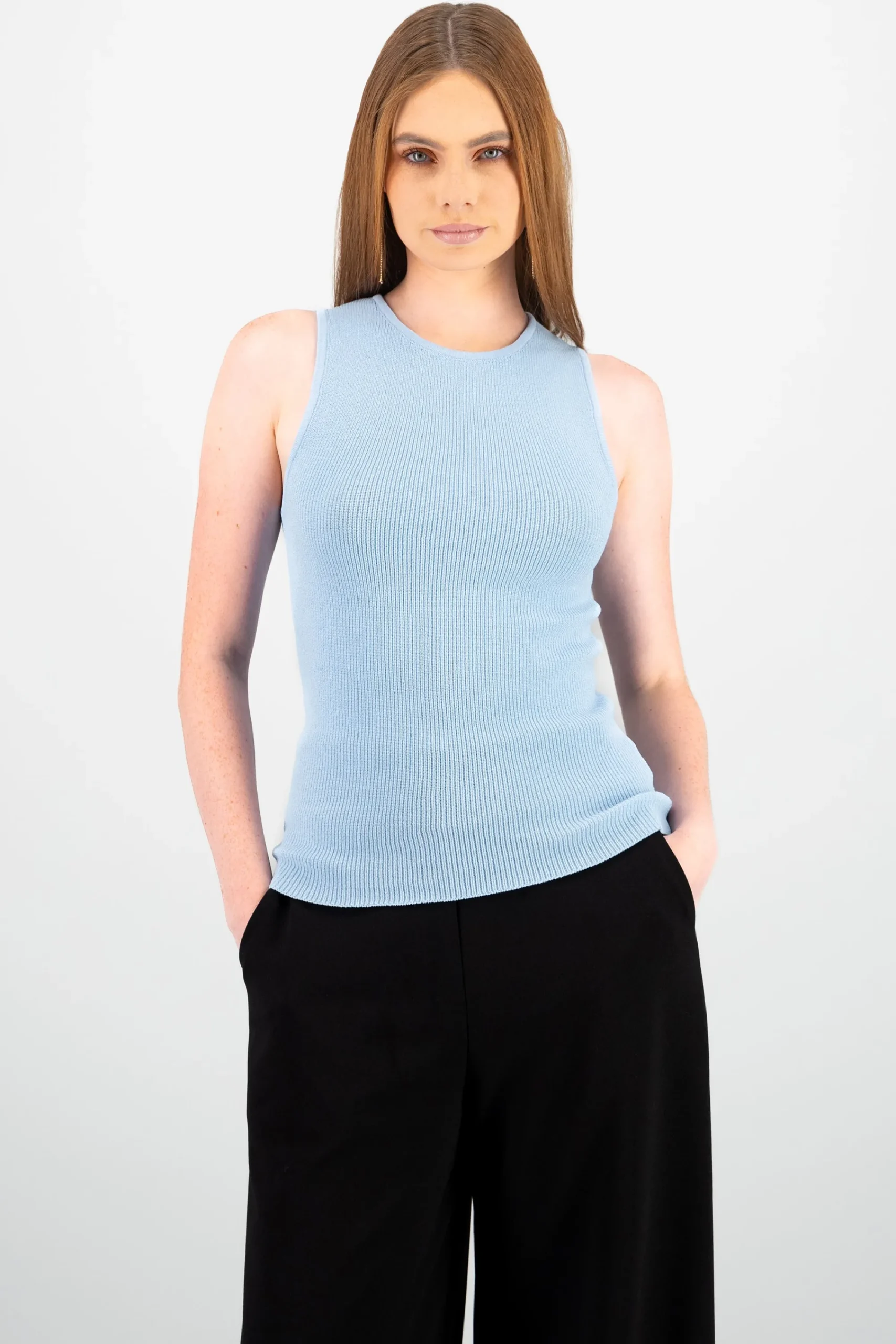 Shasa Ribbed Long Top
