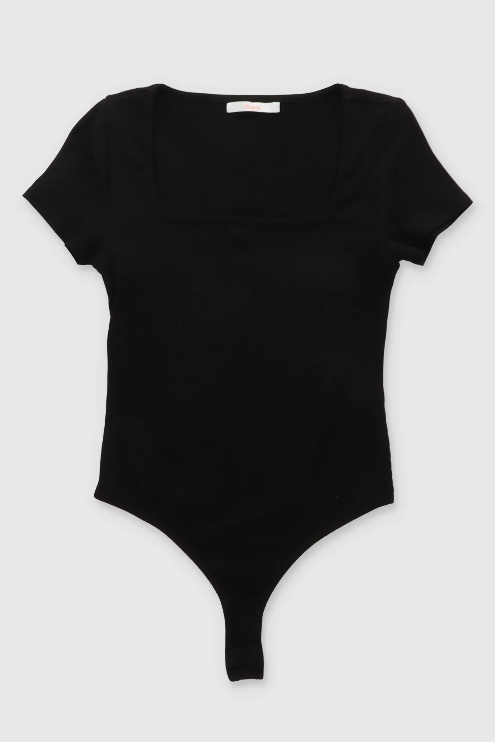Shasa Ribbed Short Sleeve Bodysuit