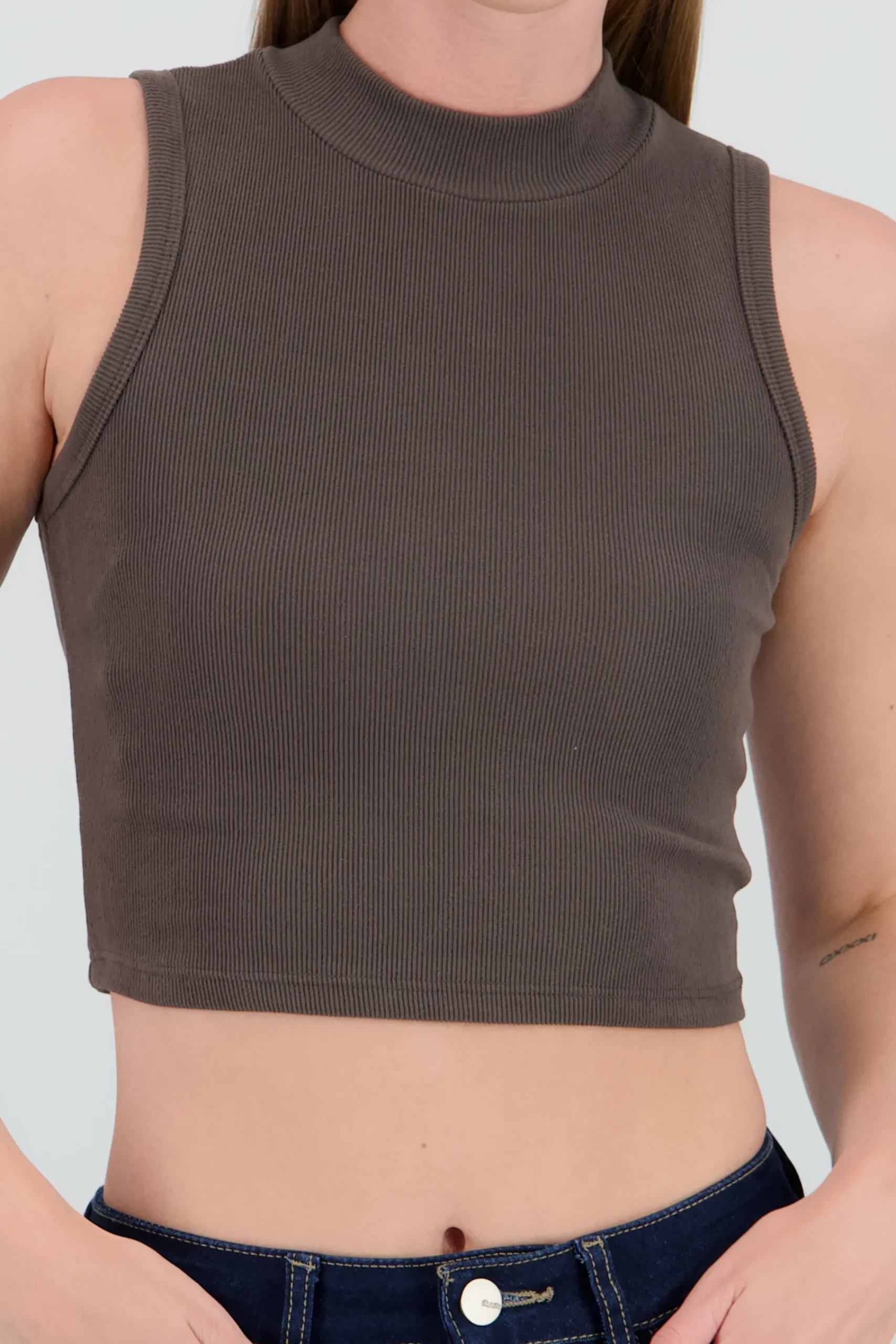 Shasa Ribbed Sleeveless Top
