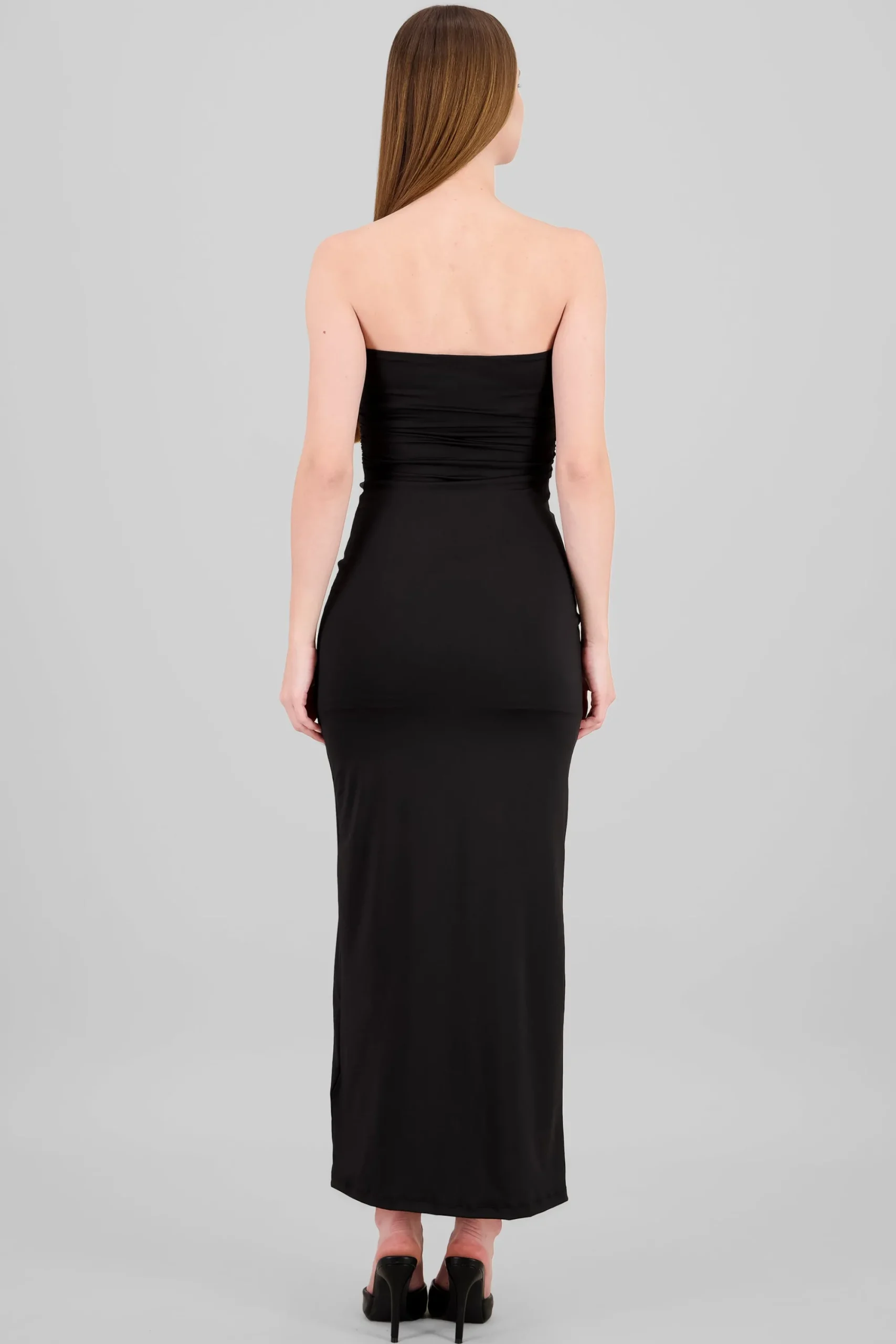 Shasa Ruched Maxi Tube Dress