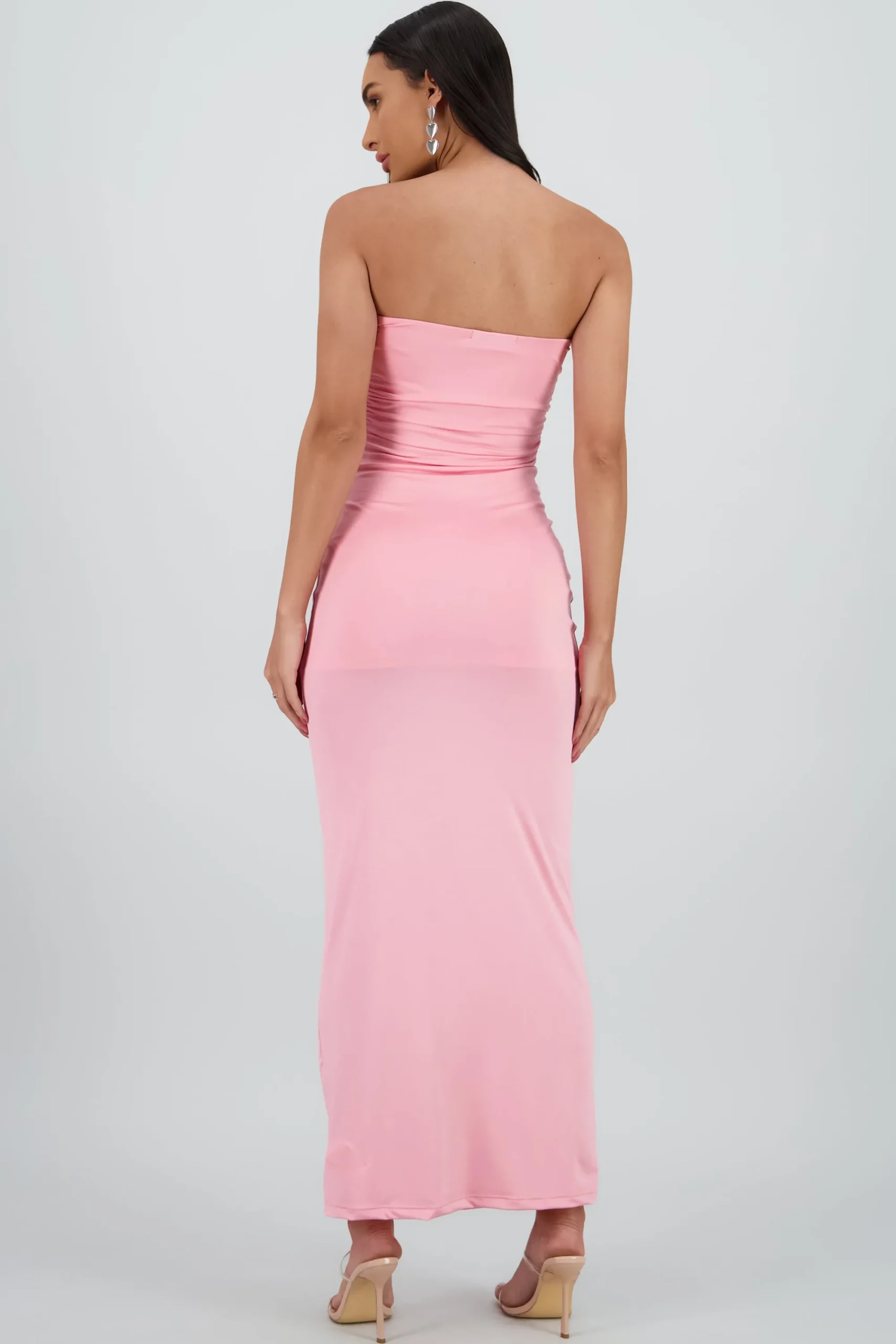 Shasa Ruched Maxi Tube Dress