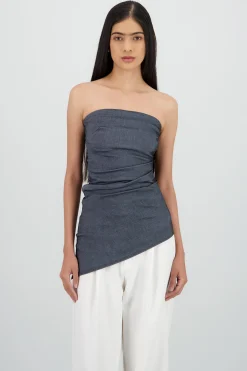 Shasa Ruched Side Tube Top