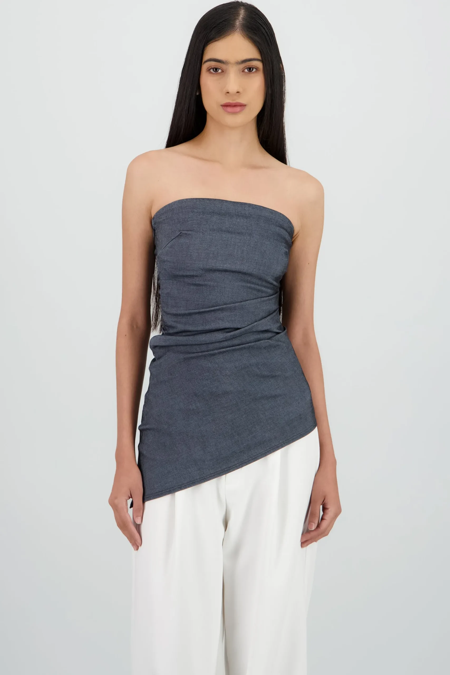 Shasa Ruched Side Tube Top