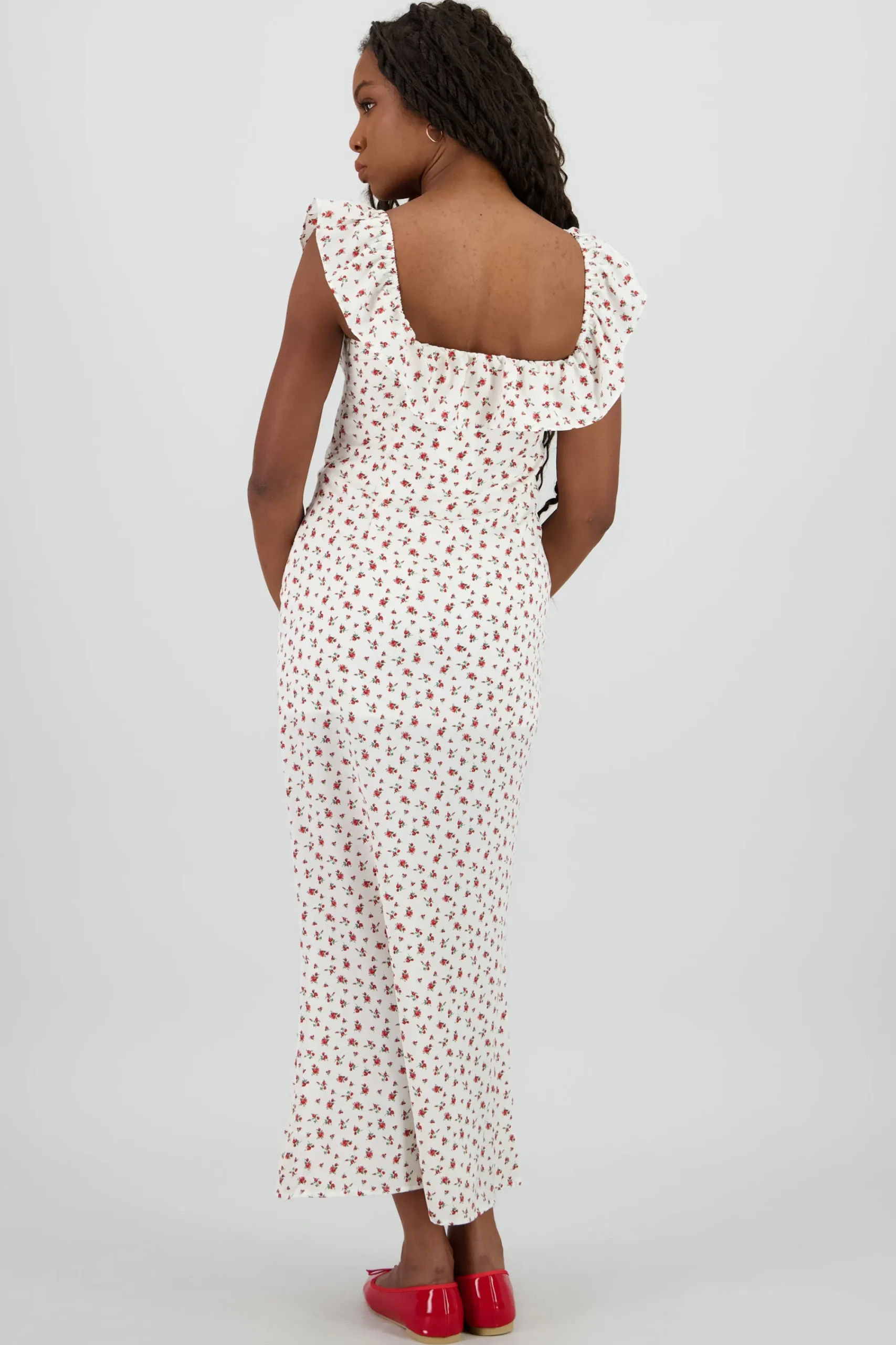 Shasa Ruffle Detail Maxi Dress