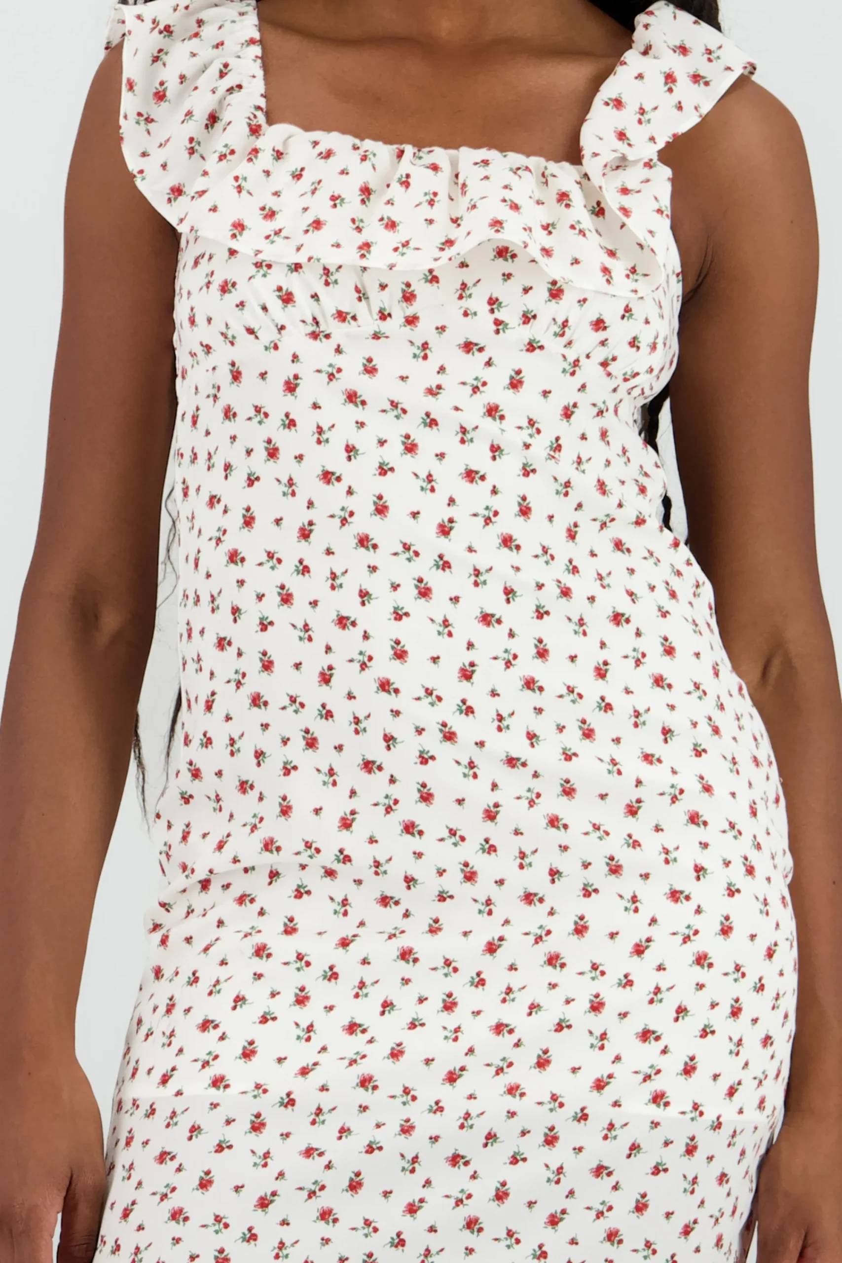 Shasa Ruffle Detail Maxi Dress