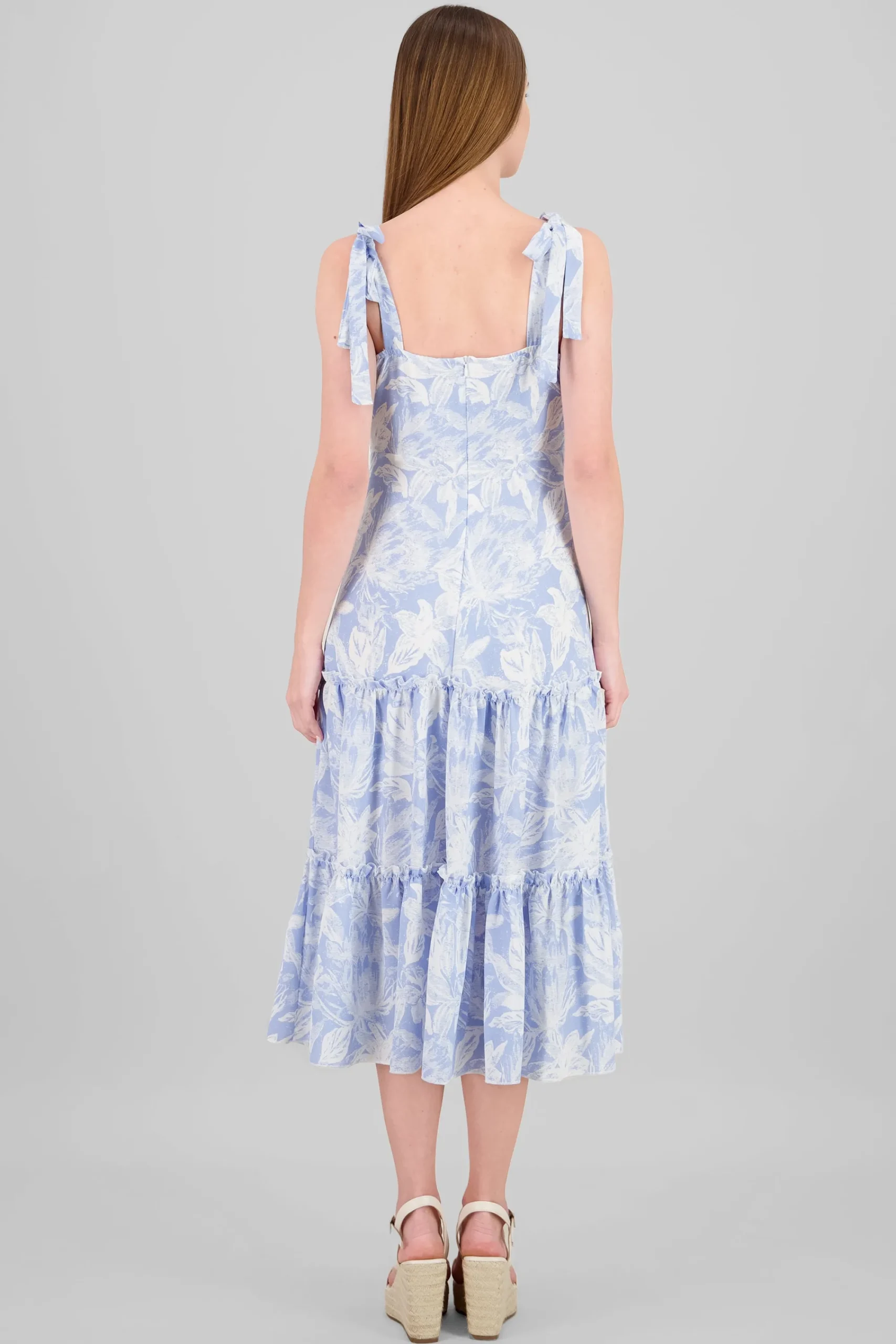 Shasa Ruffle Strap Detail Maxi Dress