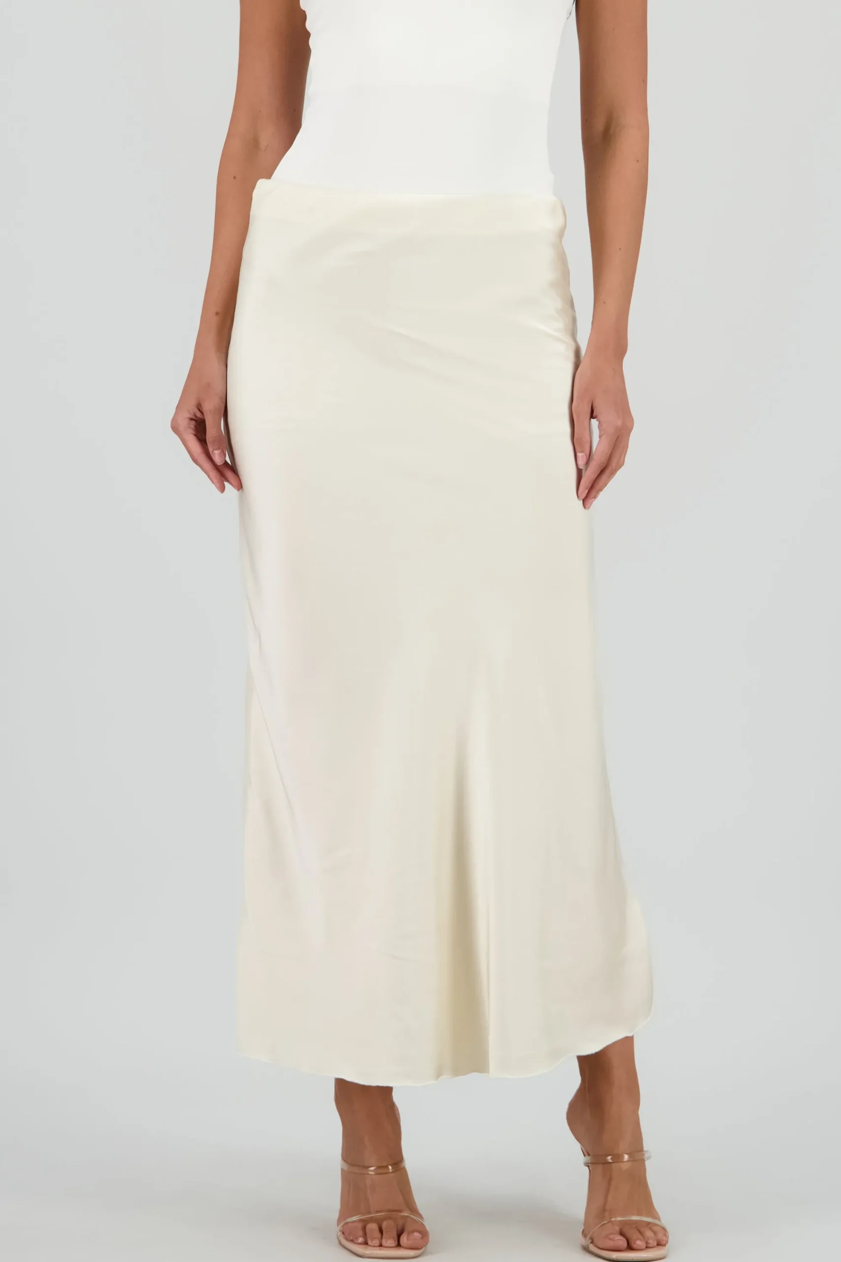 Shasa Satin Midi Skirt