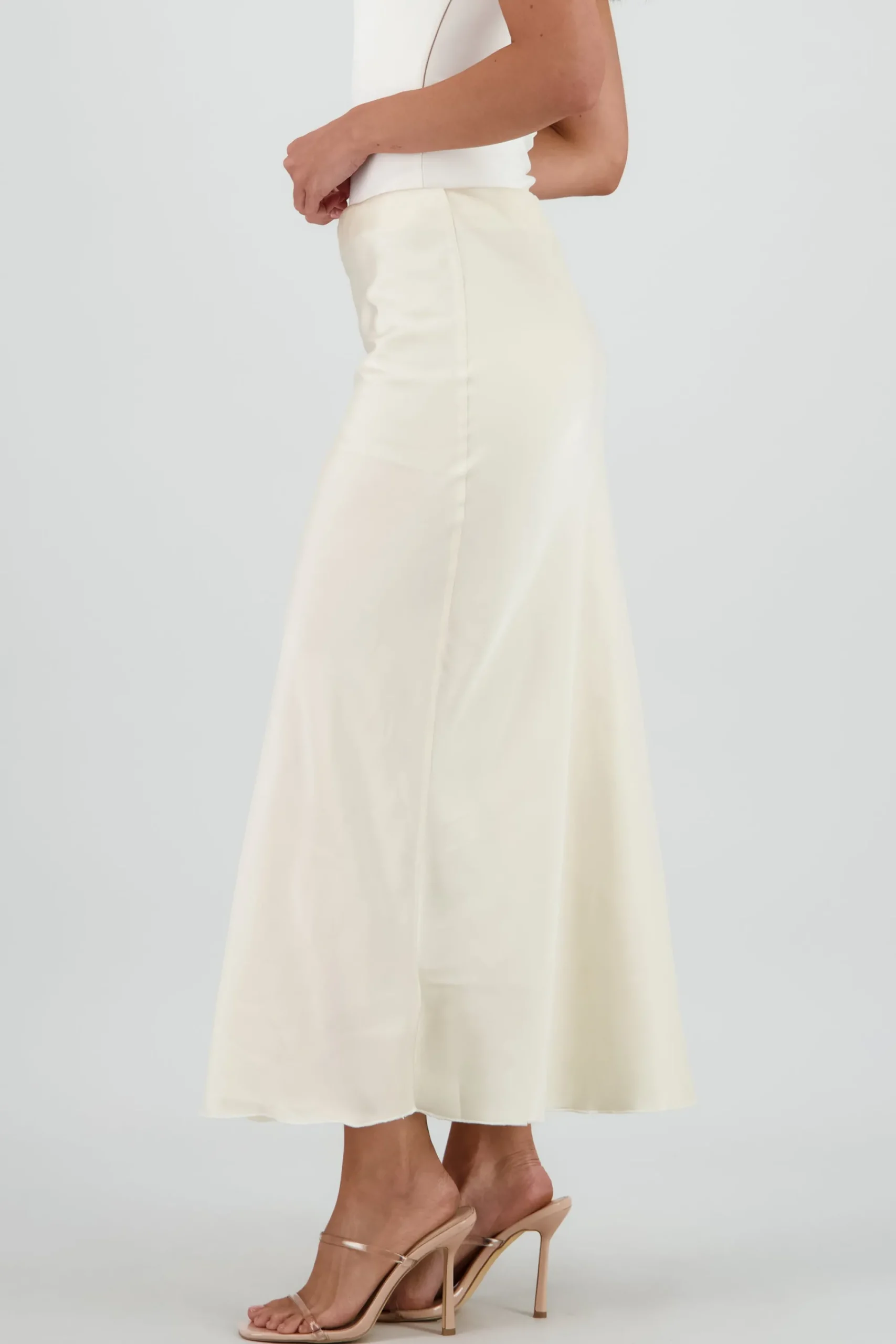 Shasa Satin Midi Skirt