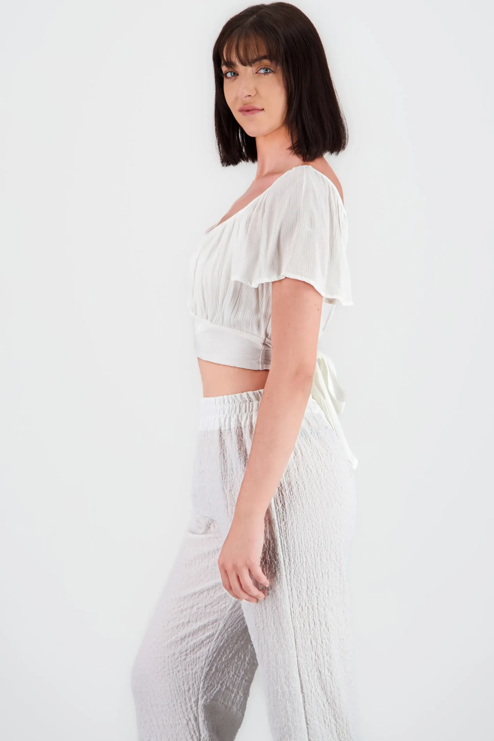 Shasa Short Flowy Sleeve Blouse