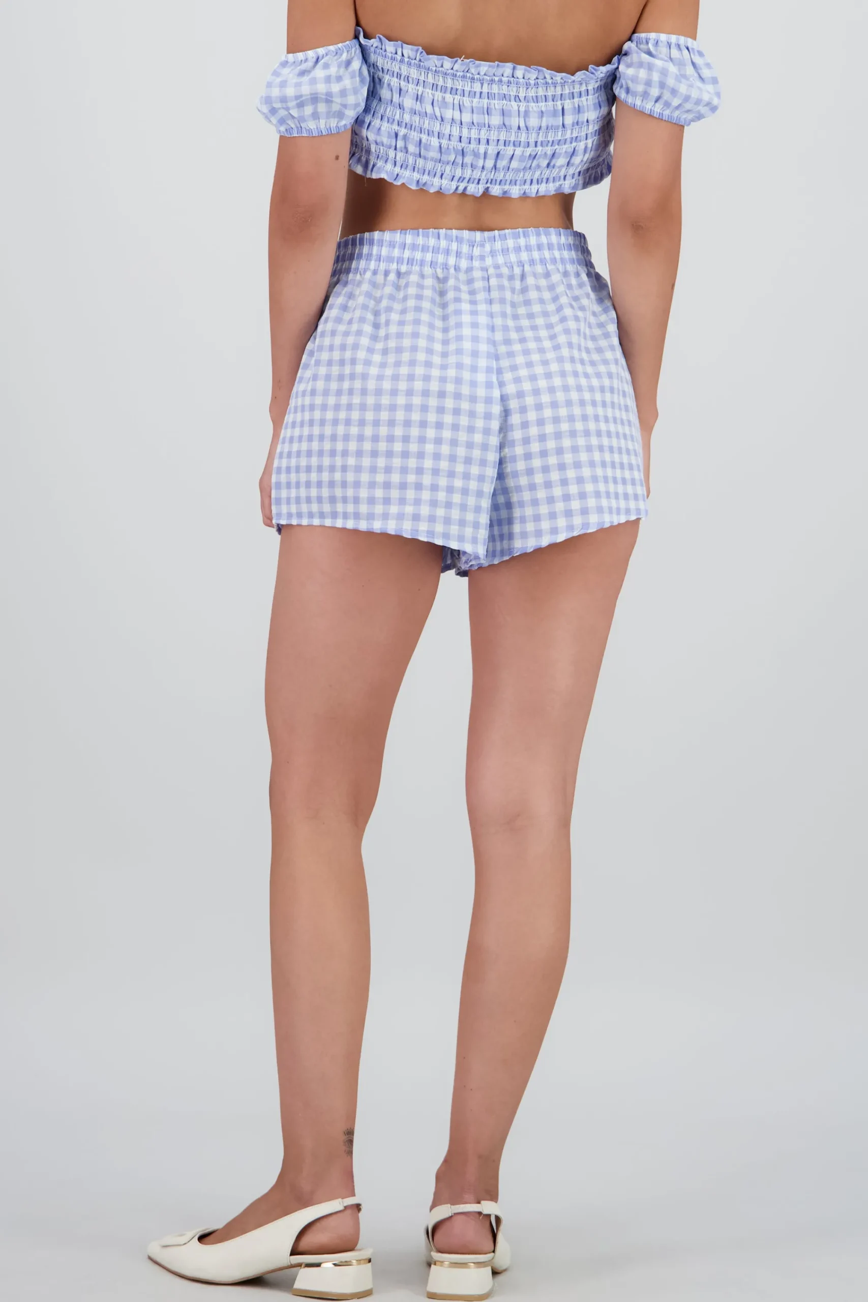 Shasa Short Gingham Print Shorts