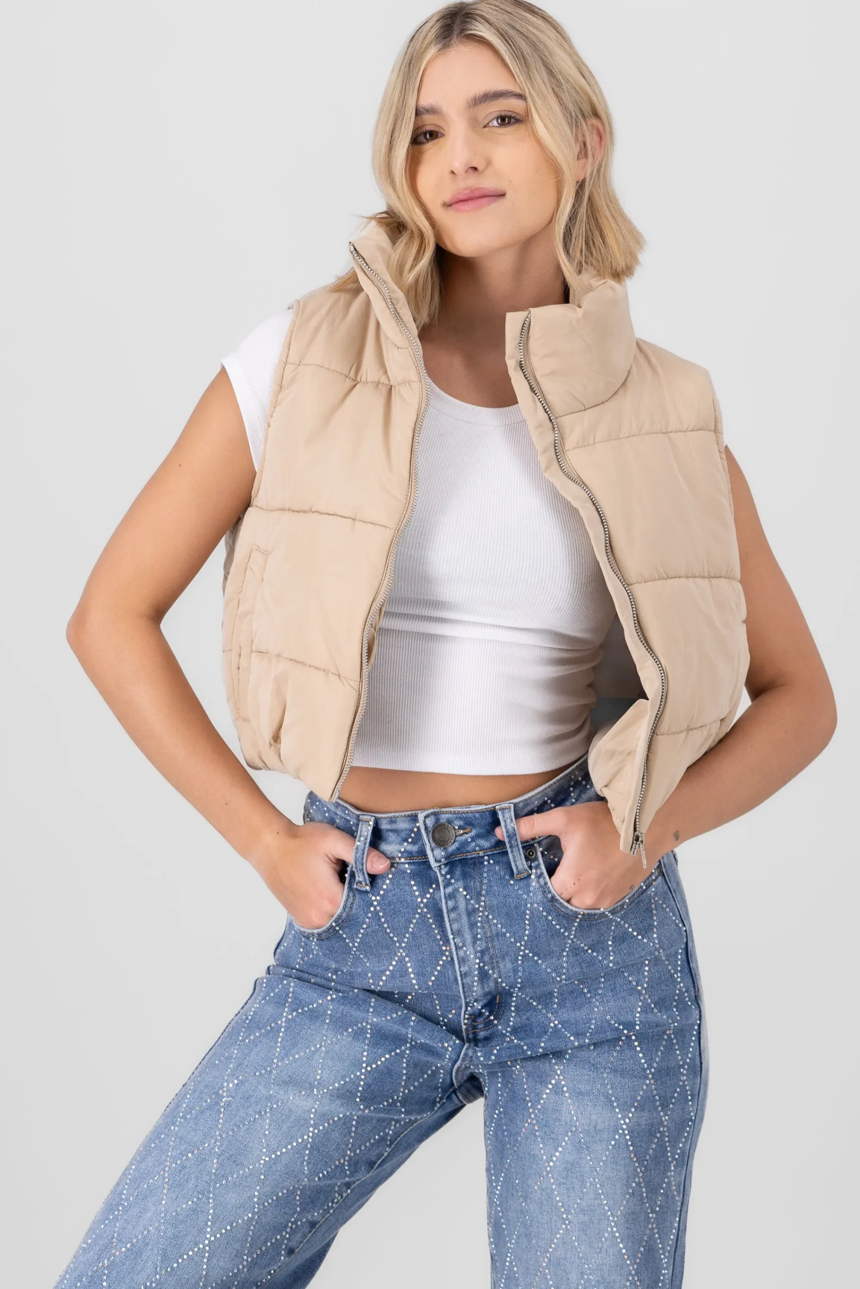 Shasa Short Quilted Vest