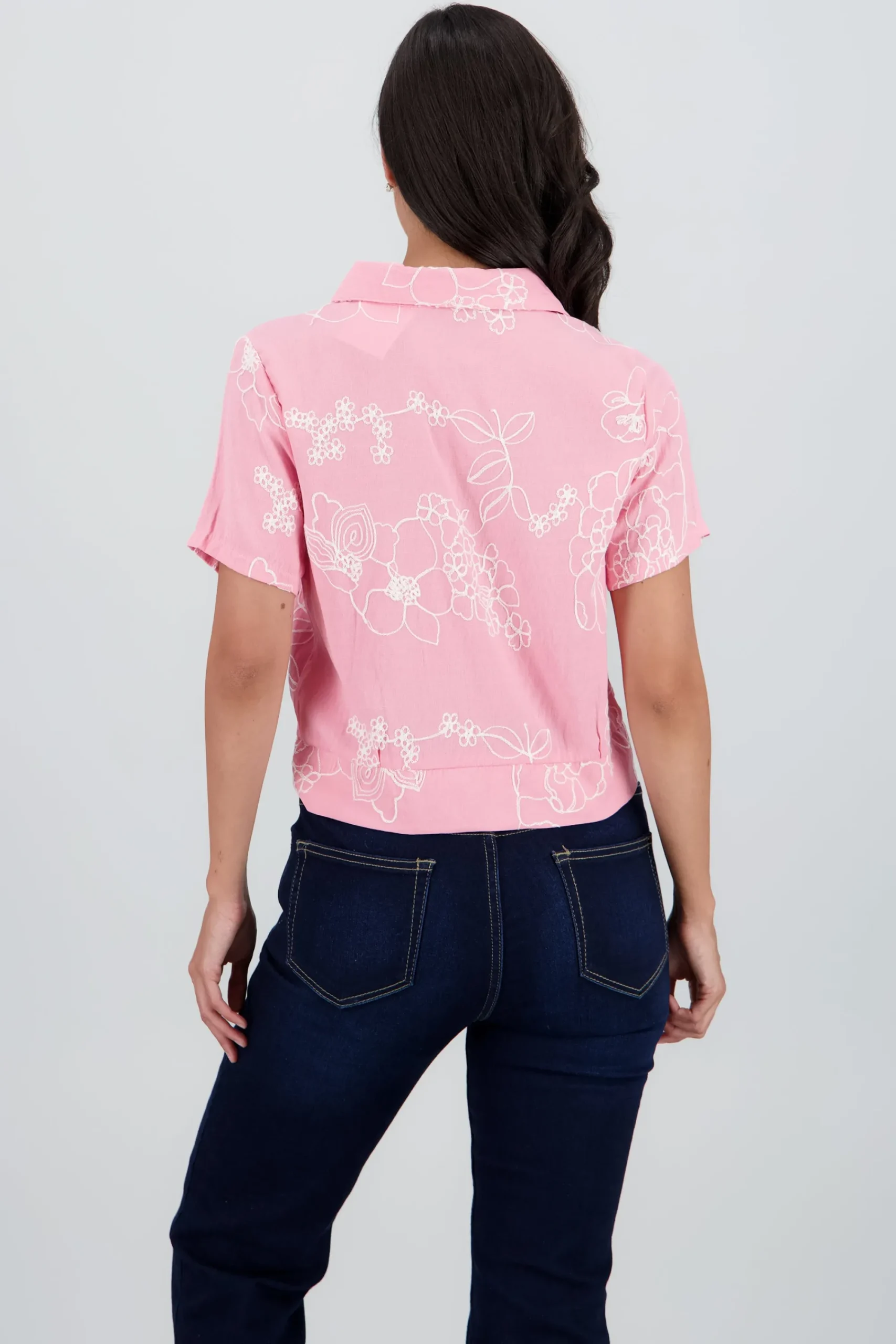 Shasa Short Sleeve Embroidered Shirt