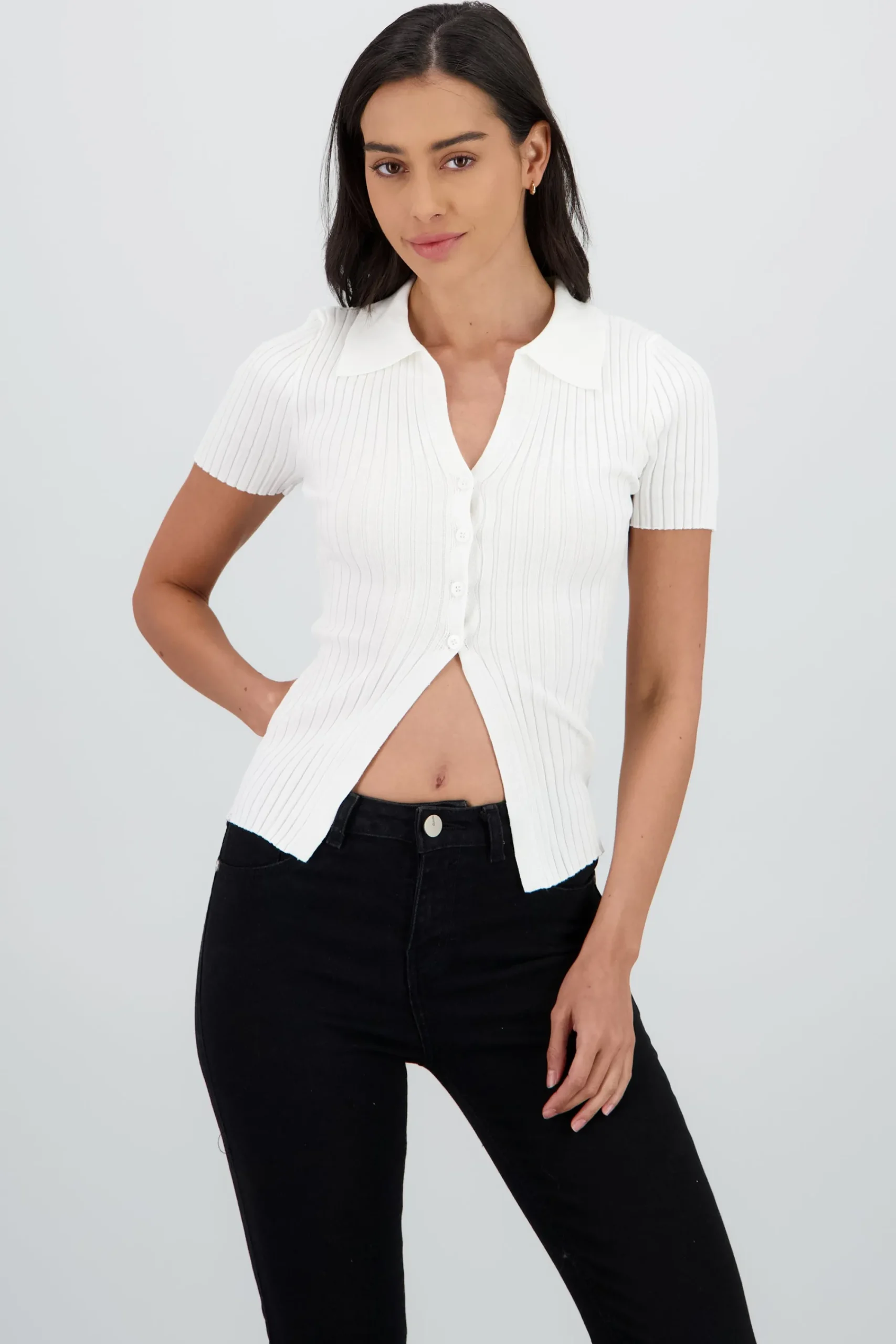 Shasa Short Sleeve Knit Top