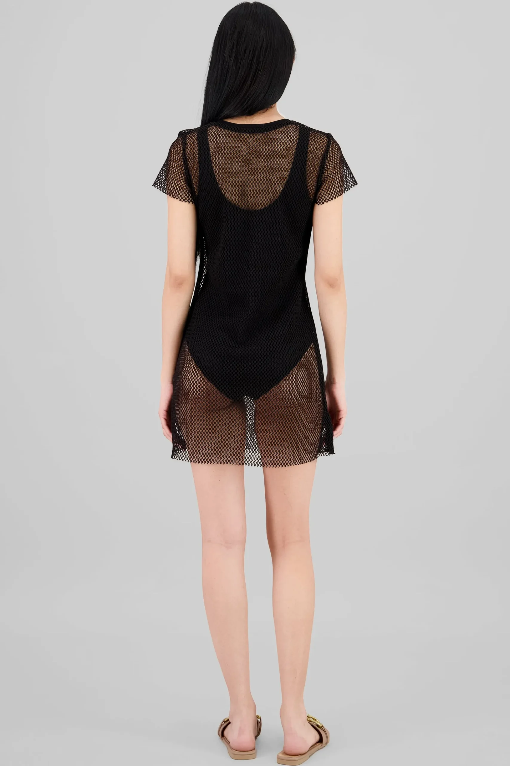 Shasa Short Sleeve Mini Red Beach Cover Up