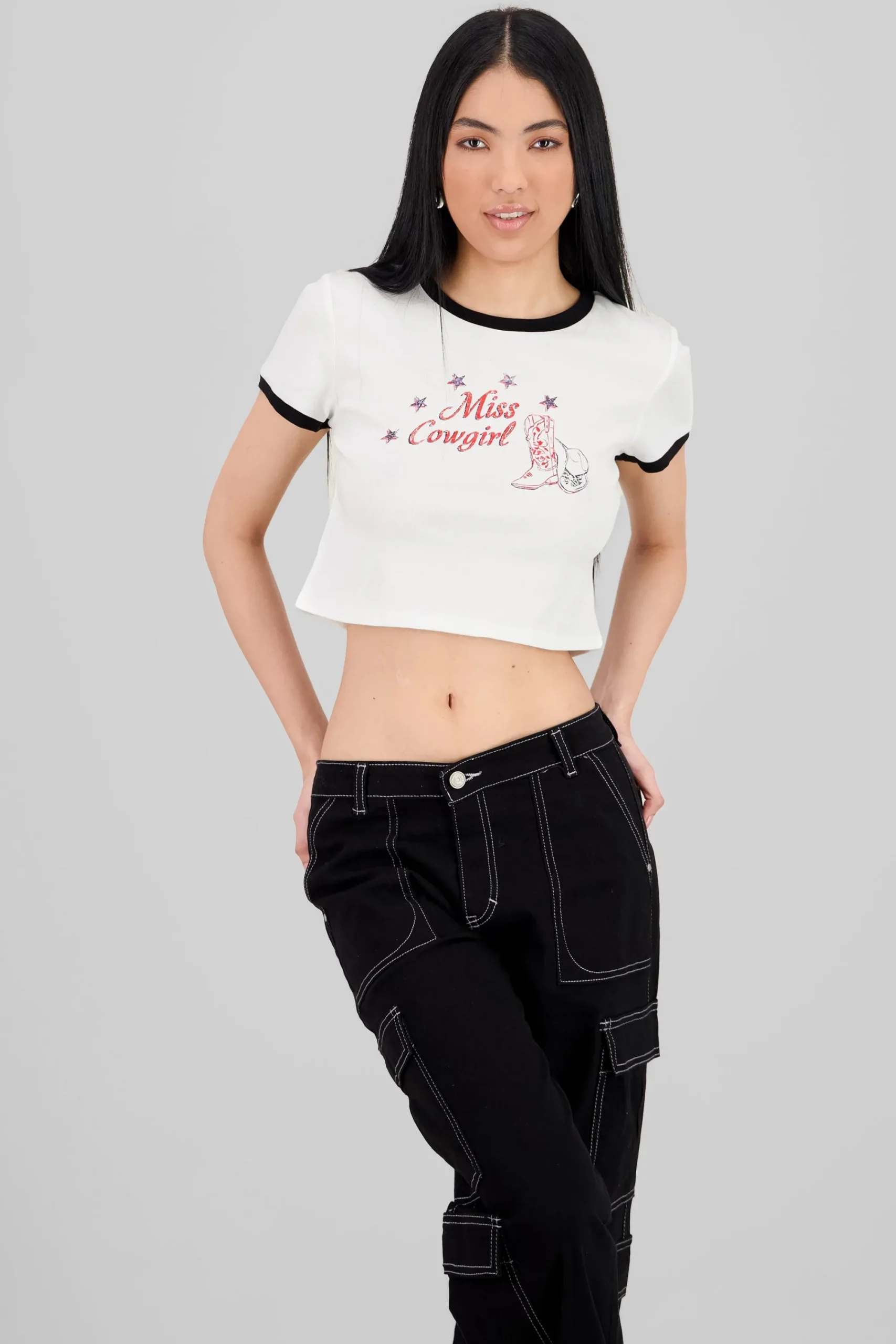 Shasa Short Sleeve Printed Top