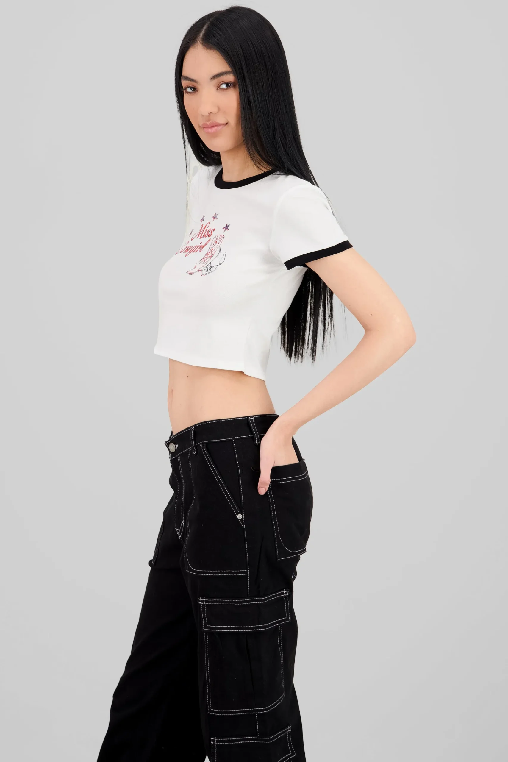 Shasa Short Sleeve Printed Top