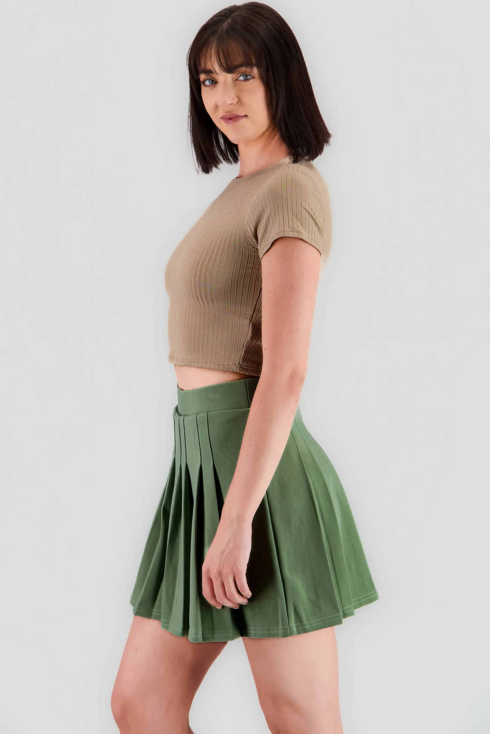 Shasa Short Sleeve Ribbed Top