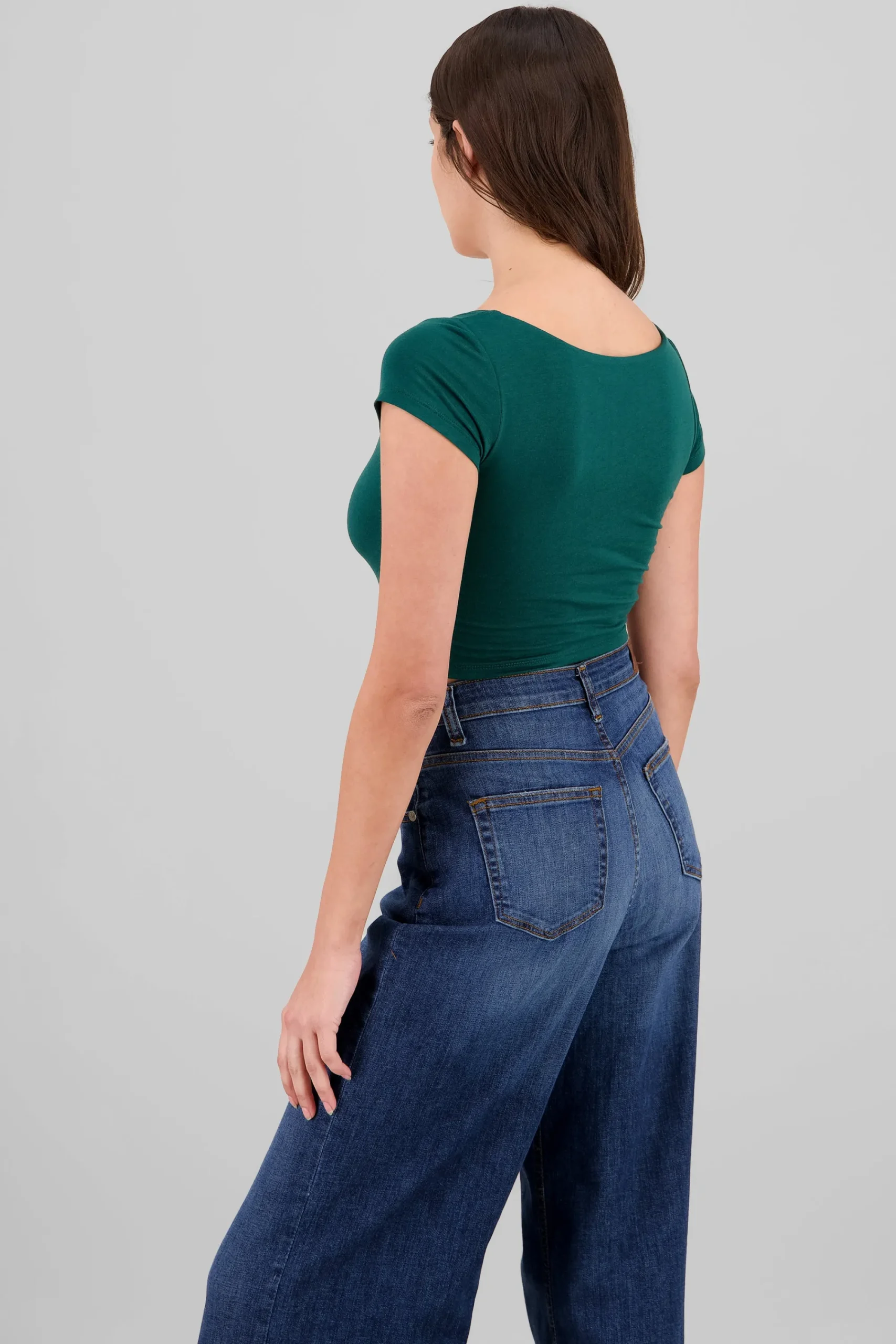 Shasa Short Sleeve Square Neck Top