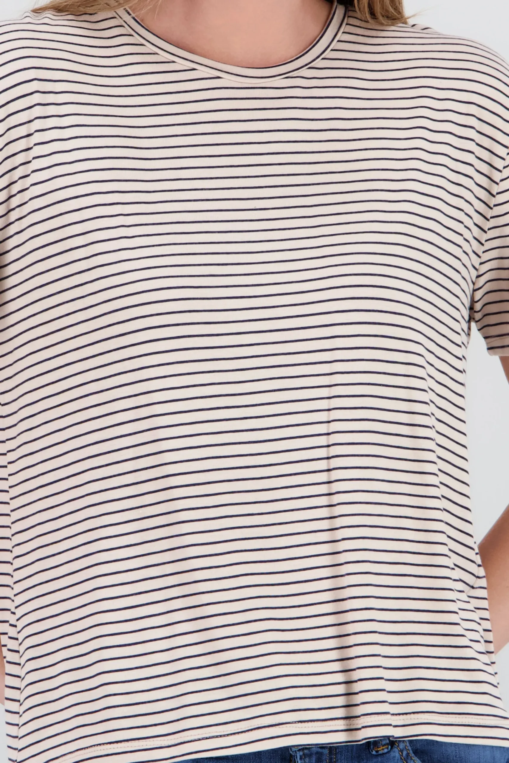 Shasa Short Sleeve Striped T Shirt