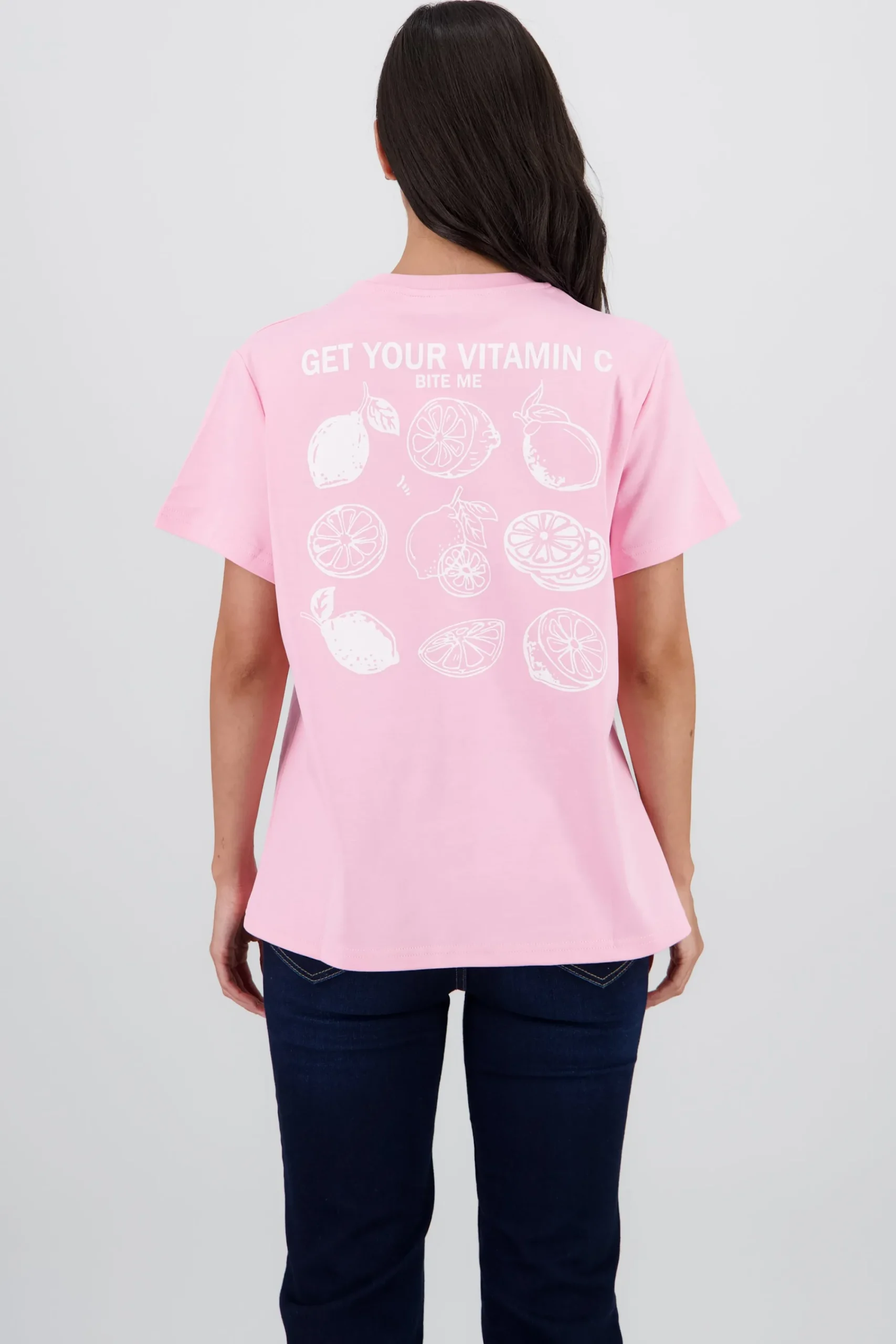 Shasa Short Sleeve T Shirt with Vitamin Print