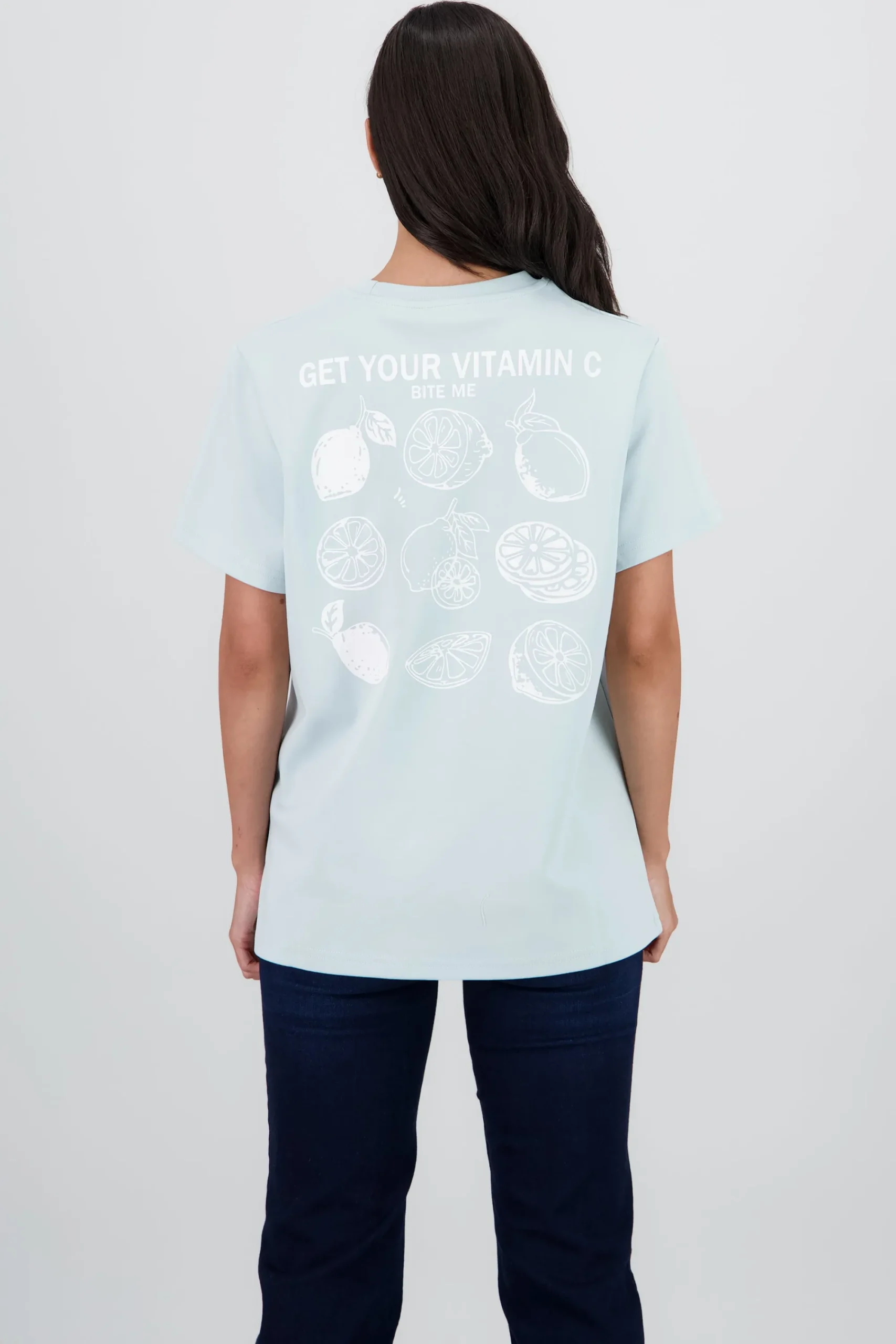 Shasa Short Sleeve T Shirt with Vitamin Print