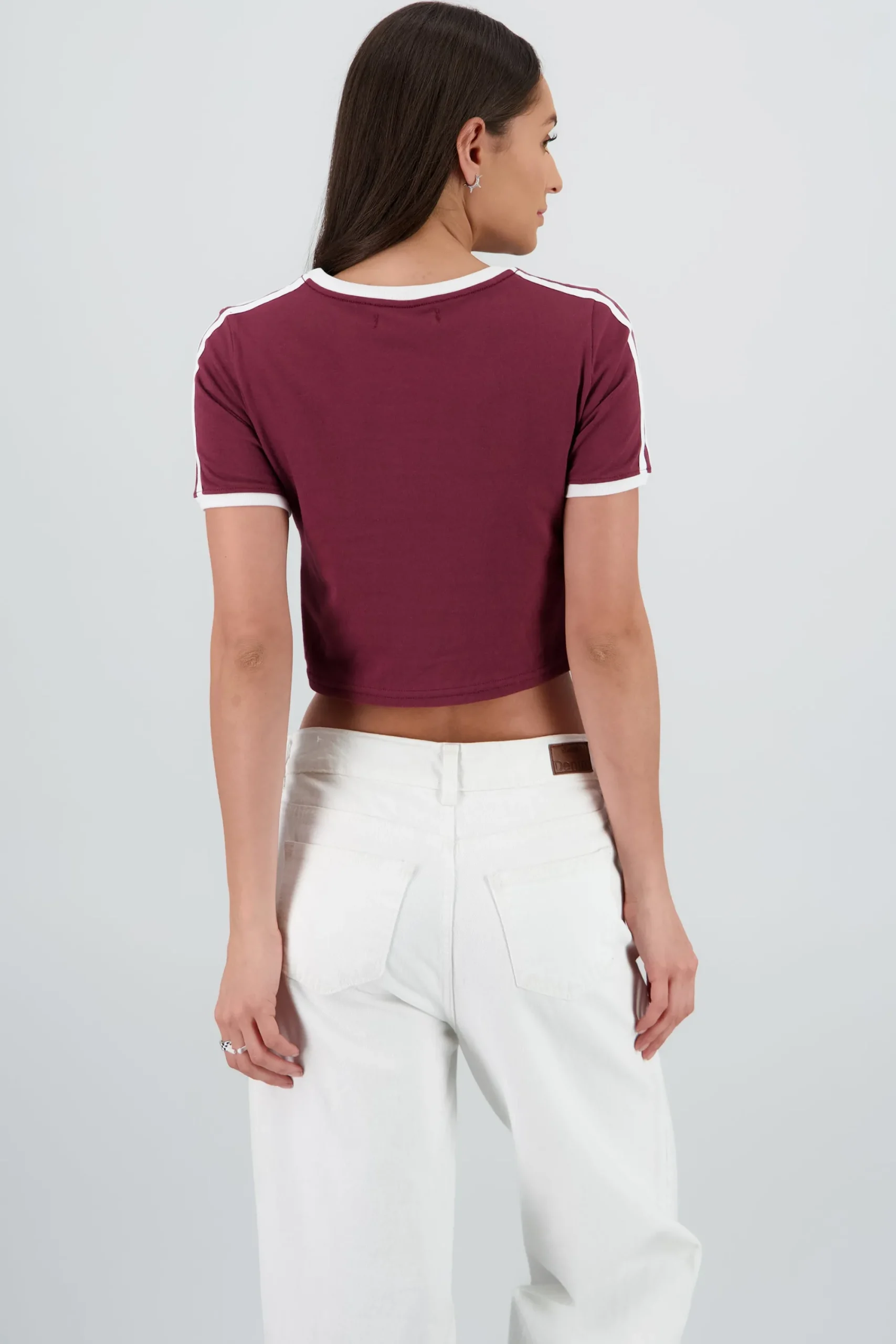 Shasa Short Sleeve T Shirt with Contrast Detail