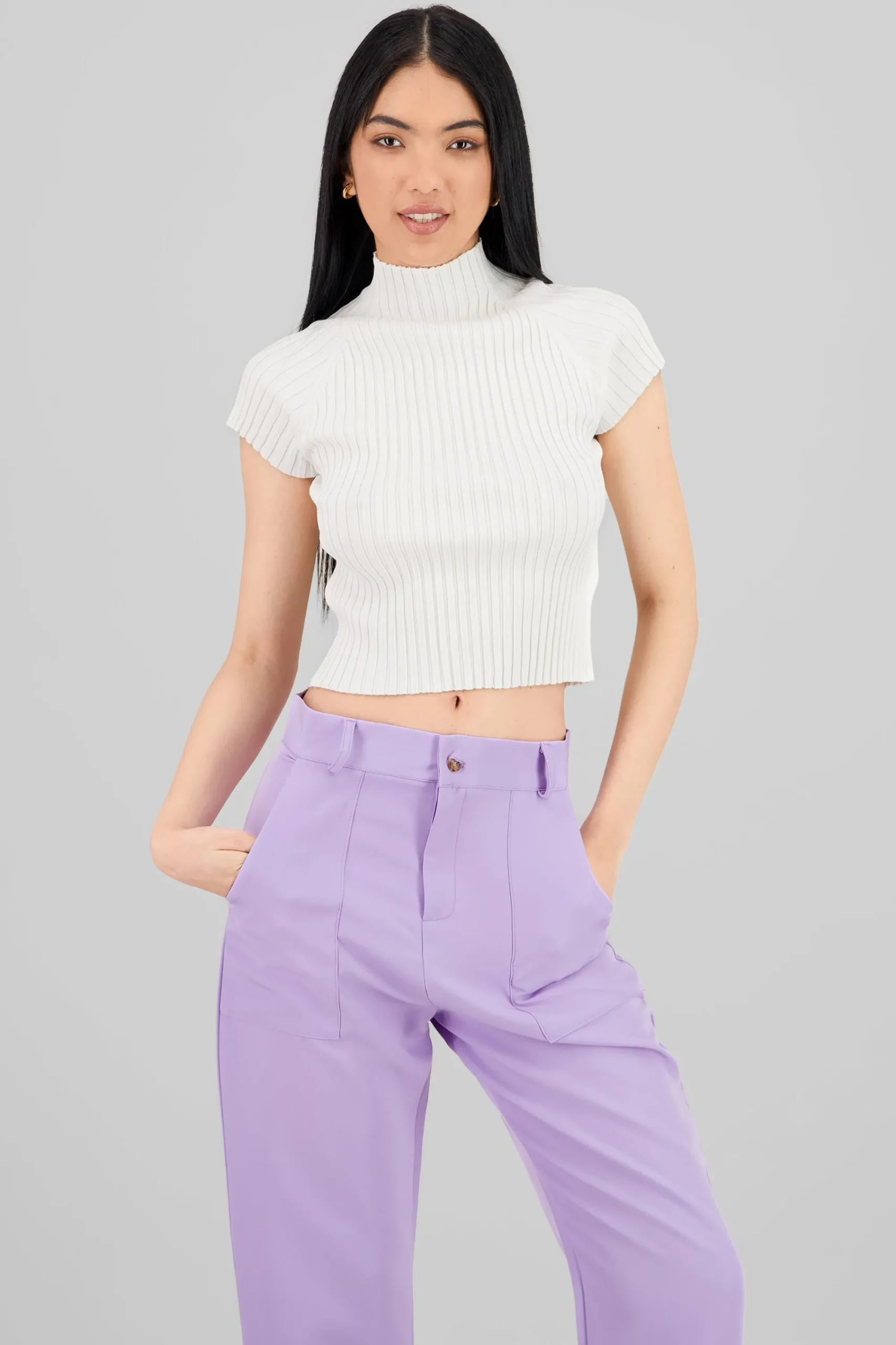 Shasa Short Sleeve Thick Knit Top