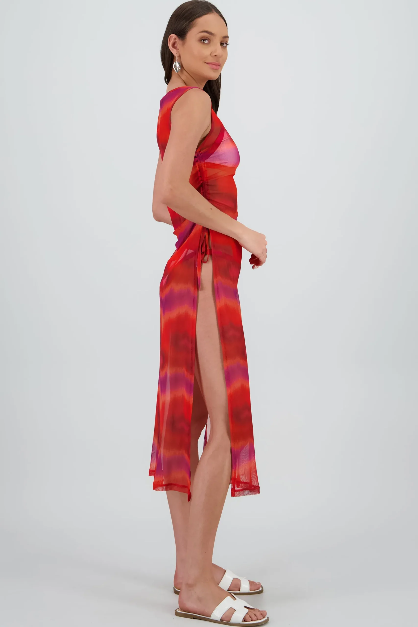 Shasa Side Drawstring Beach Cover Up