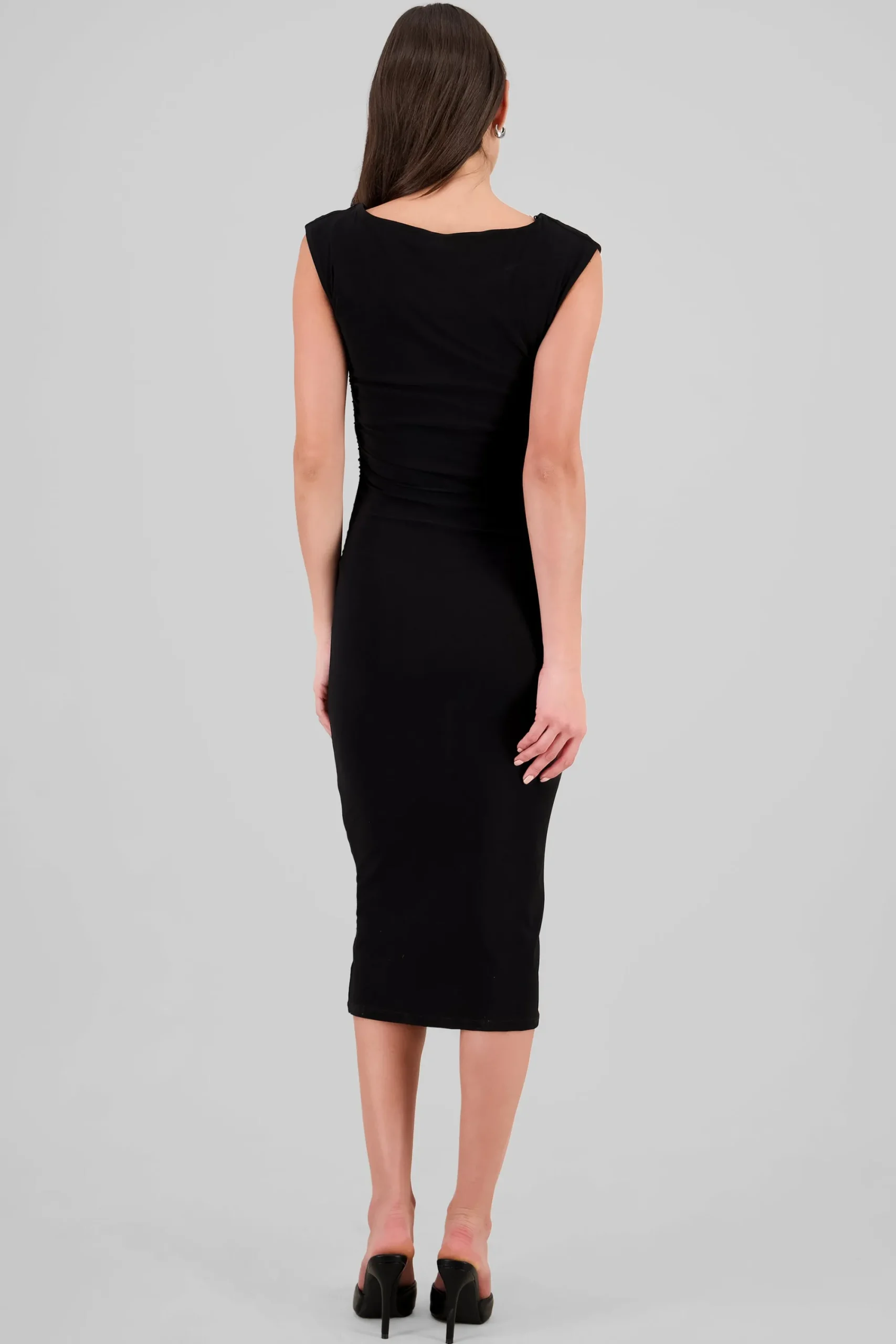 Shasa Sleeveless Draped Dress