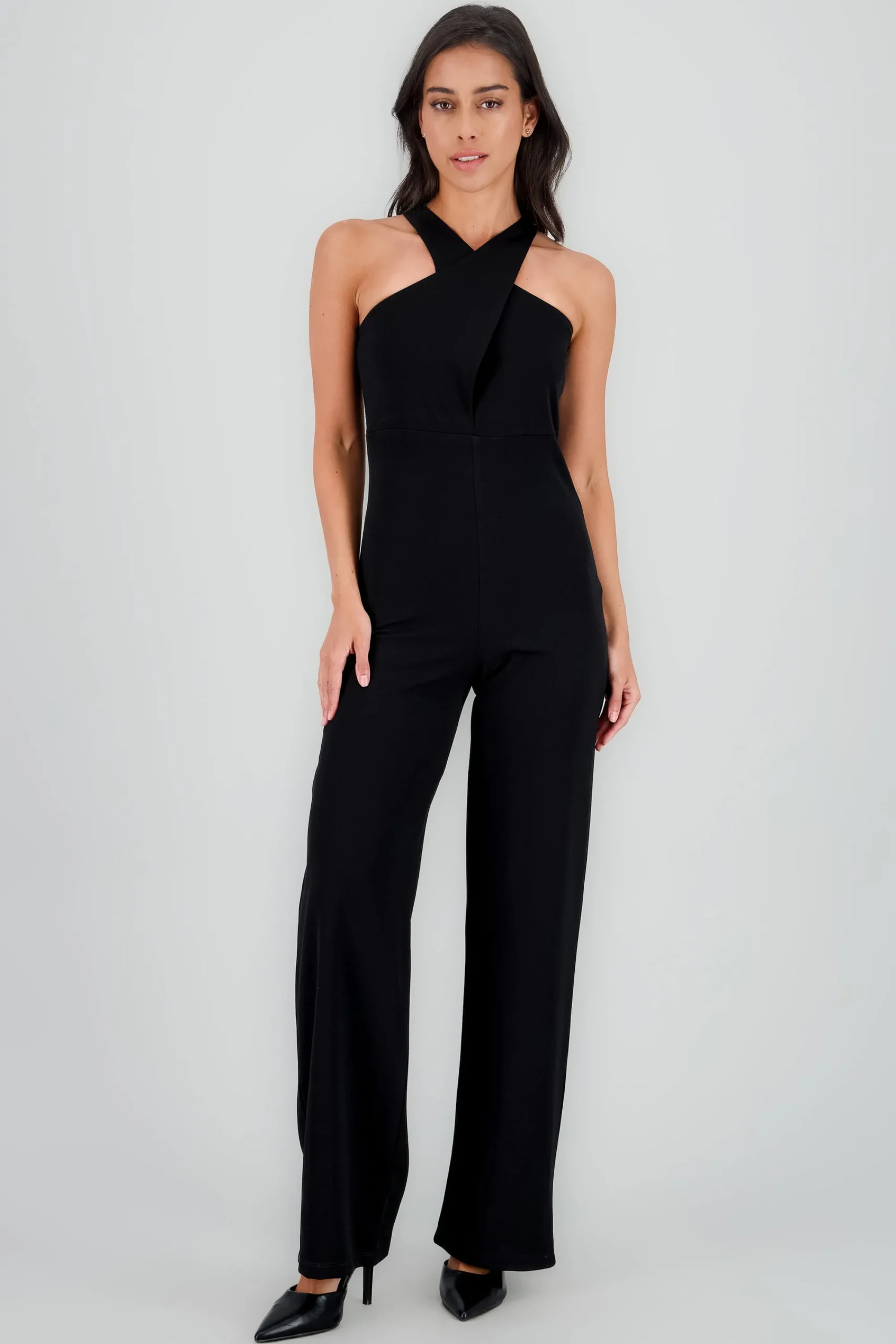 Shasa Sleeveless Jumpsuit with Round Neckline