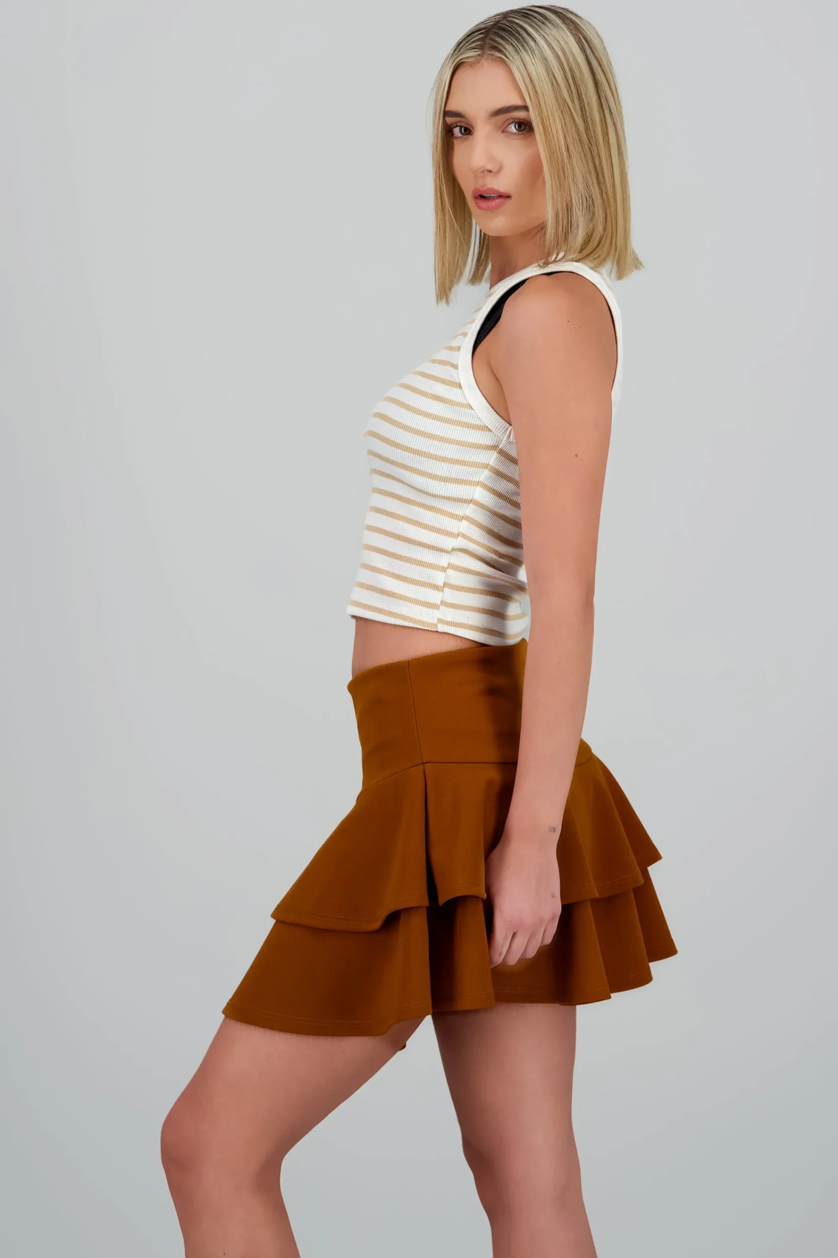 Shasa Sleeveless Striped Top