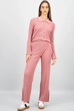 Shasa Slit Detail Knit Pants