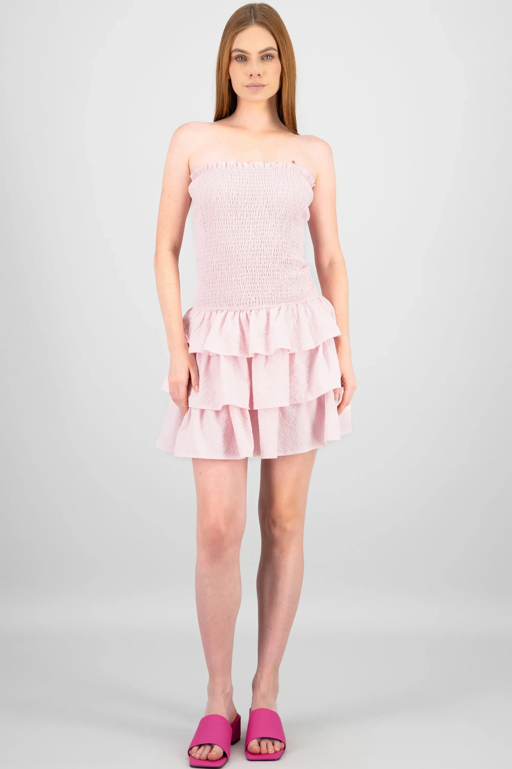 Shasa Smock Ruffle Dress