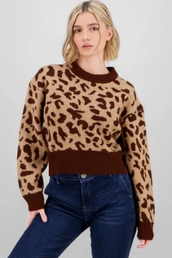 Shasa Soft Animal Print Sweater