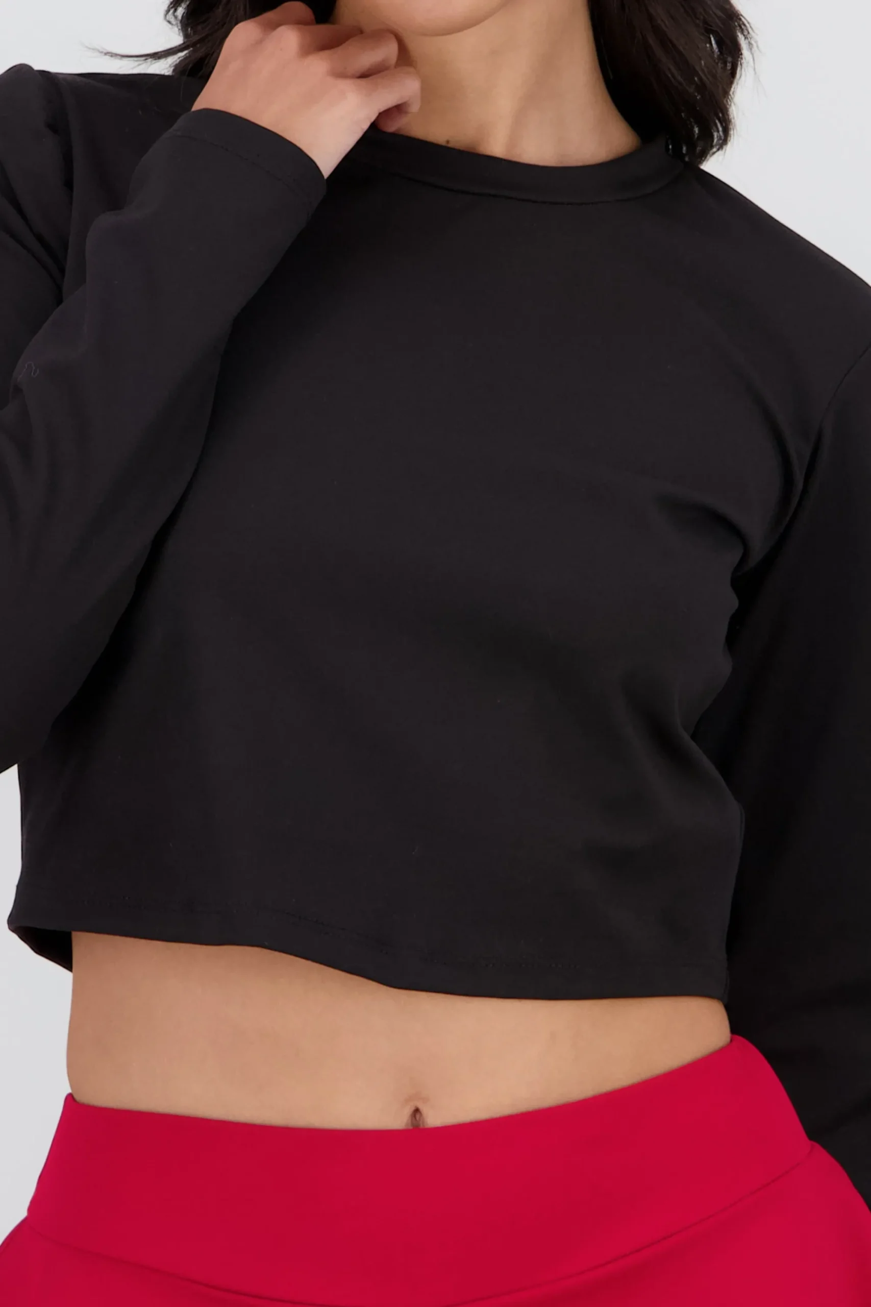 Shasa Soft Round Neck Long Sleeve Top