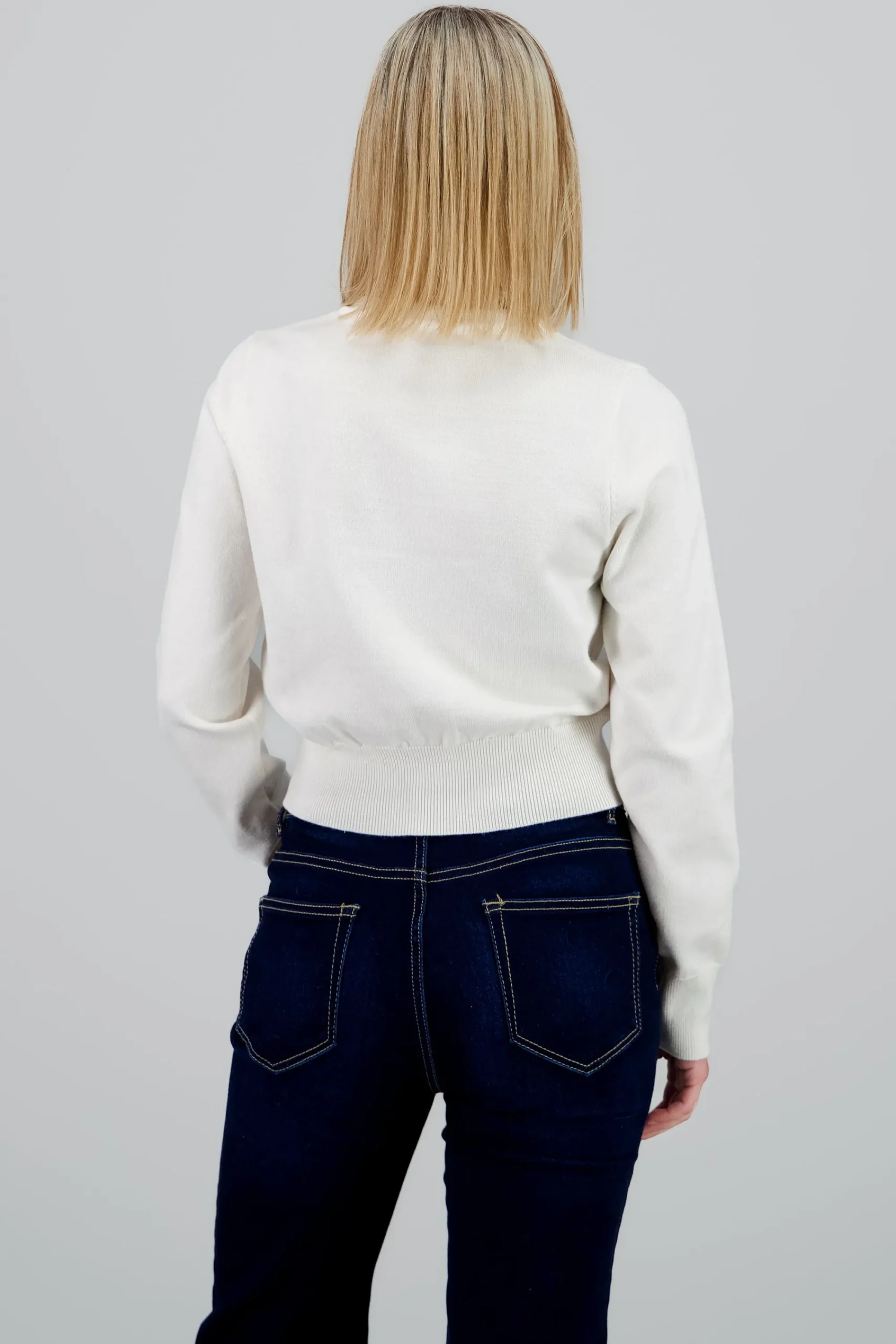 Shasa Solid Buttoned Sweater