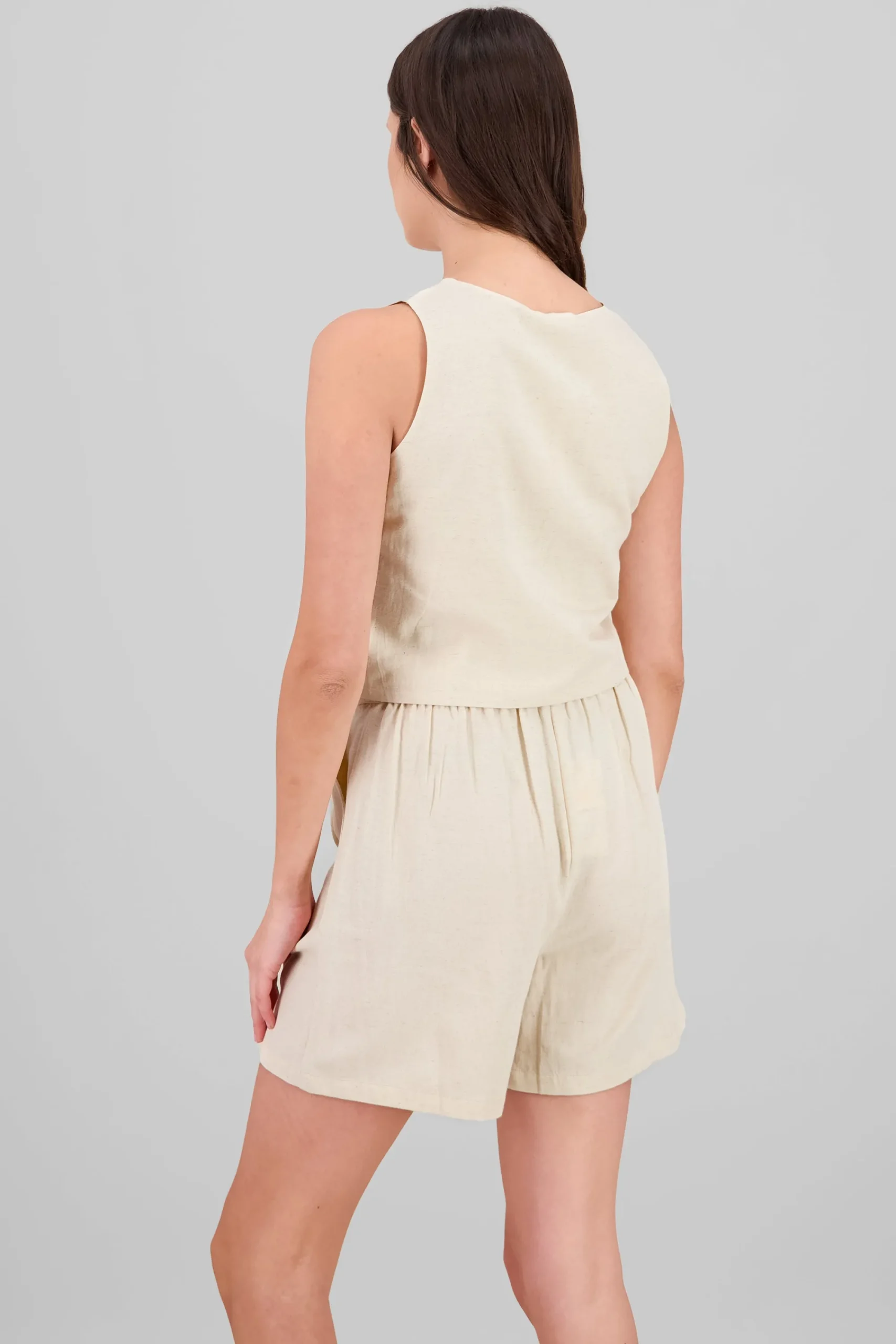 Shasa Solid Buttoned Vest