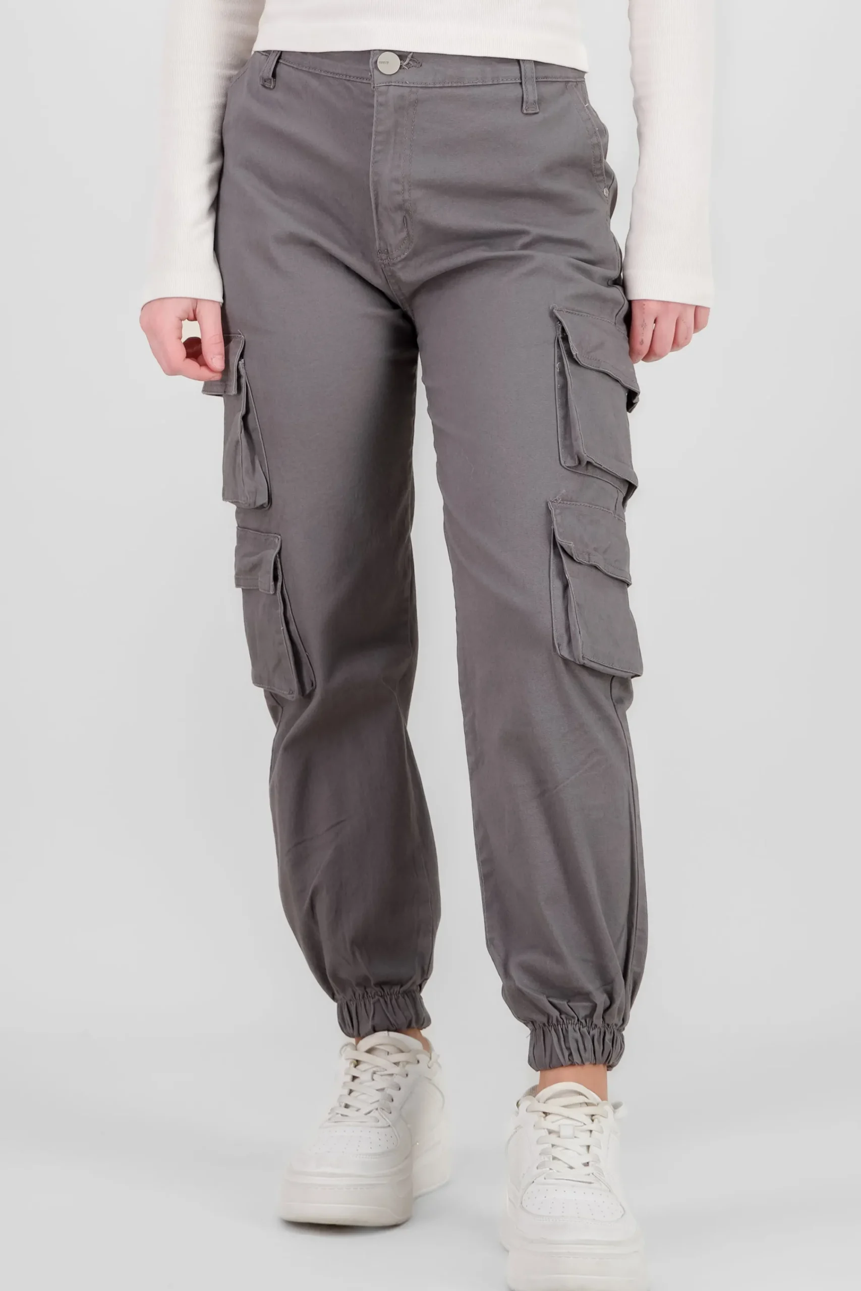 Shasa Solid Cargo Jeans