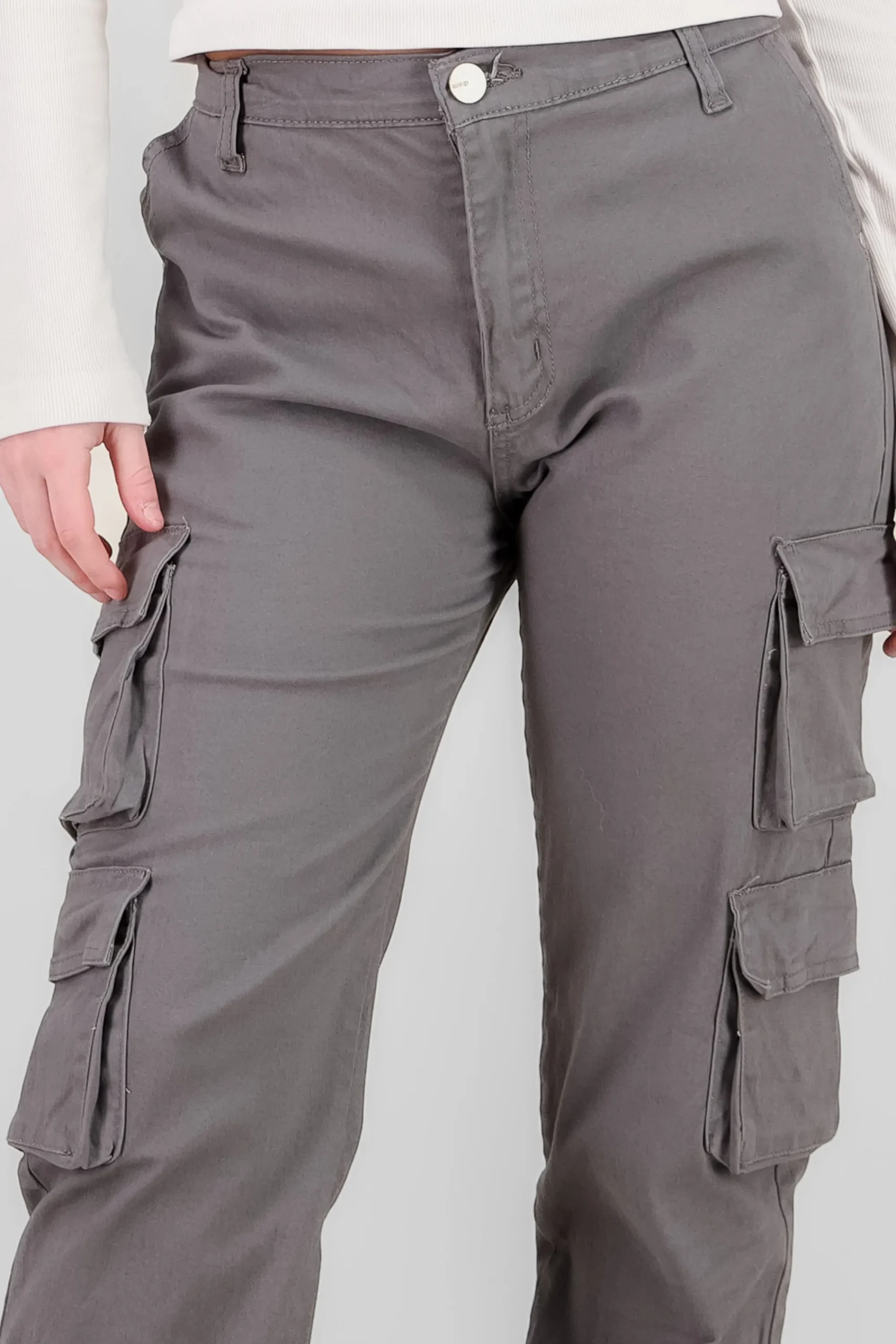 Shasa Solid Cargo Jeans