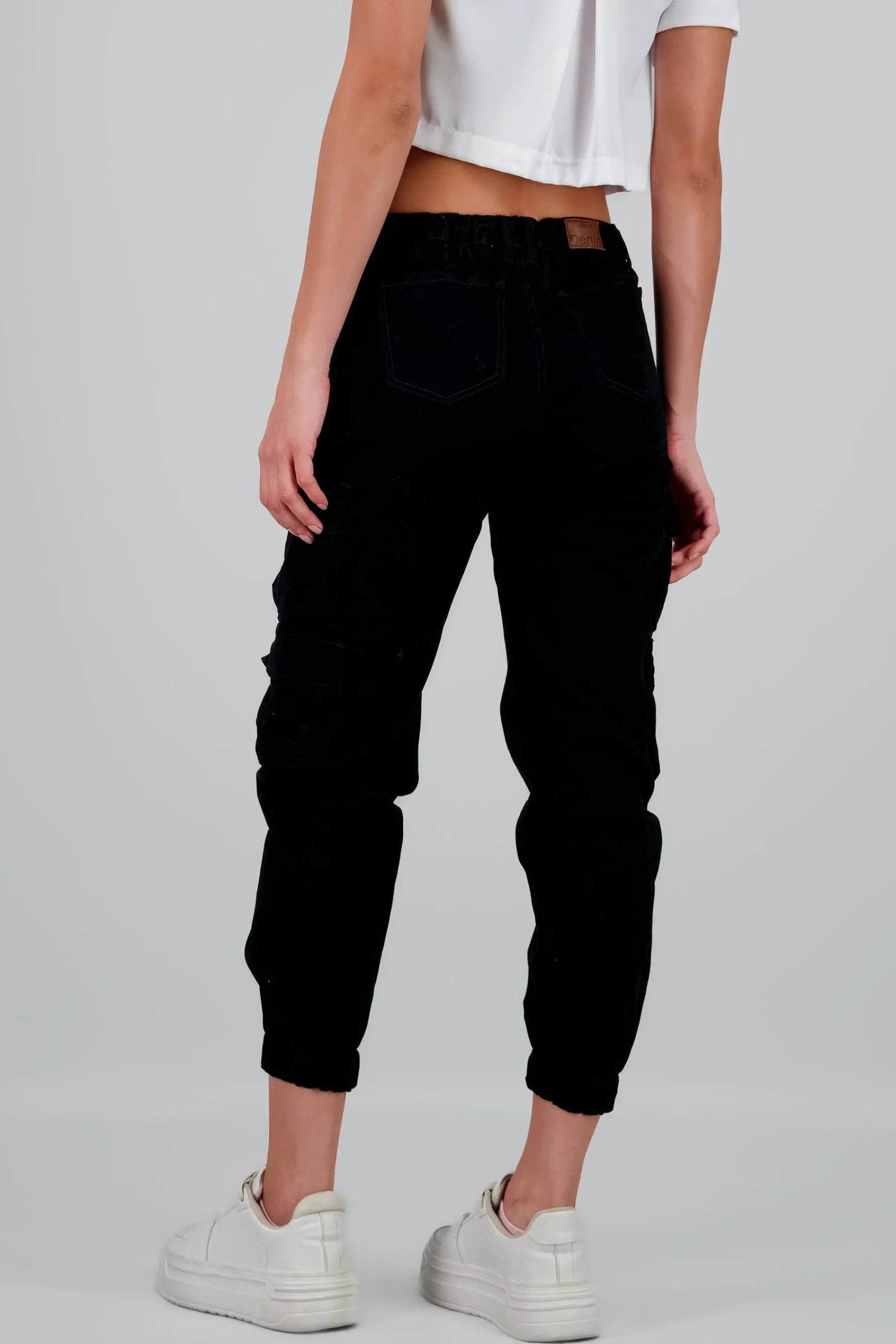 Shasa Solid Cargo Jeans