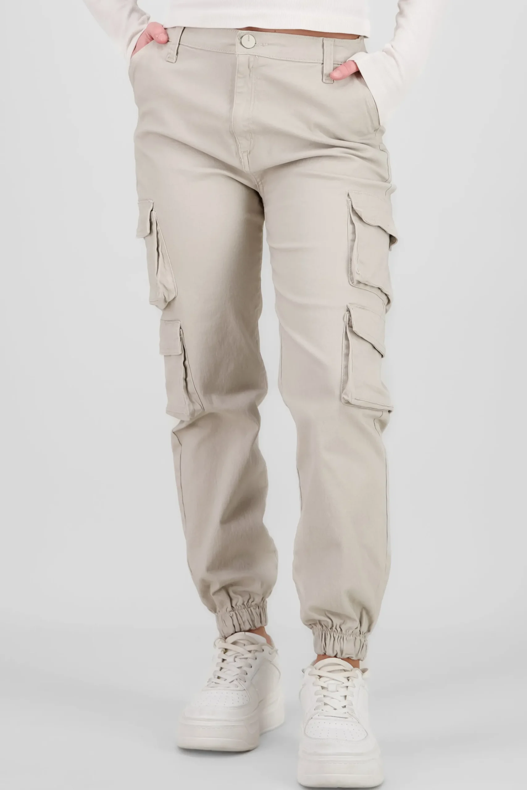 Shasa Solid Cargo Jeans