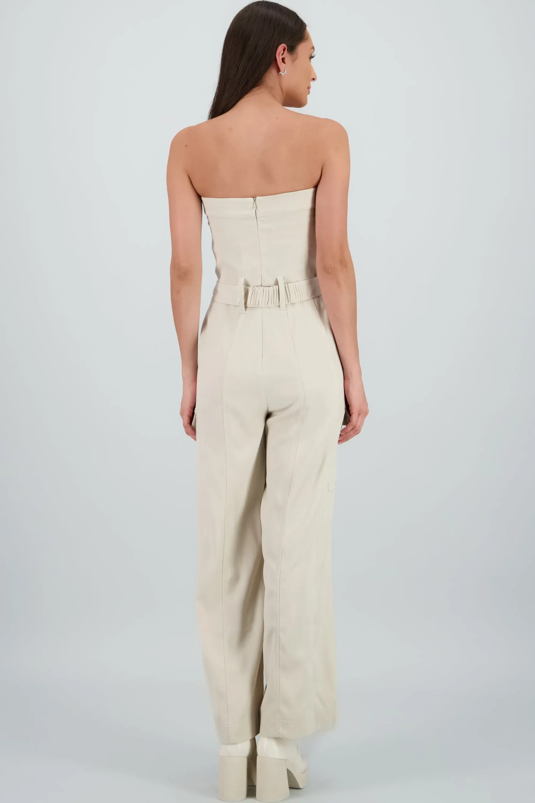 Shasa Solid Cargo Jumpsuit