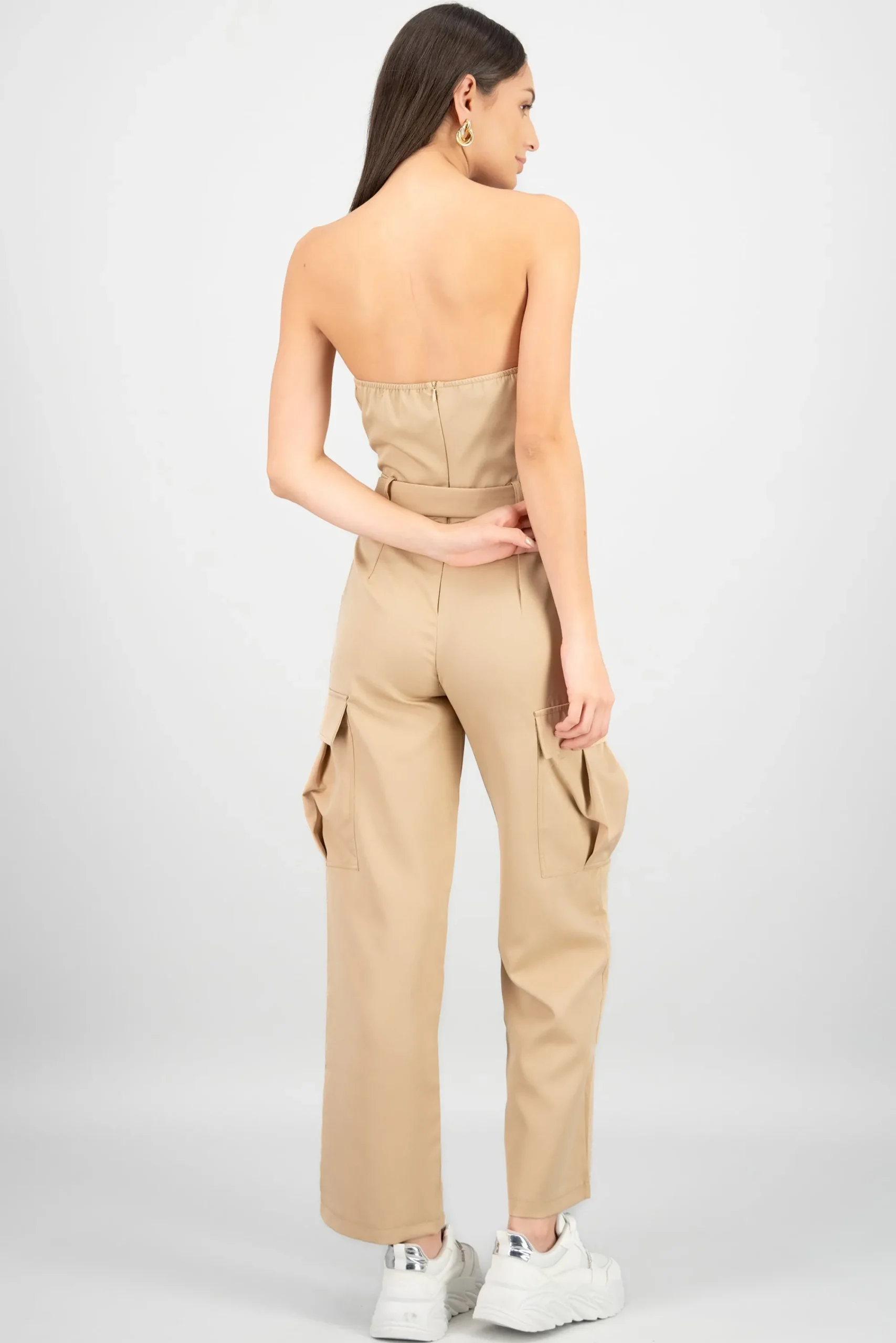 Shasa Solid Cargo Jumpsuit