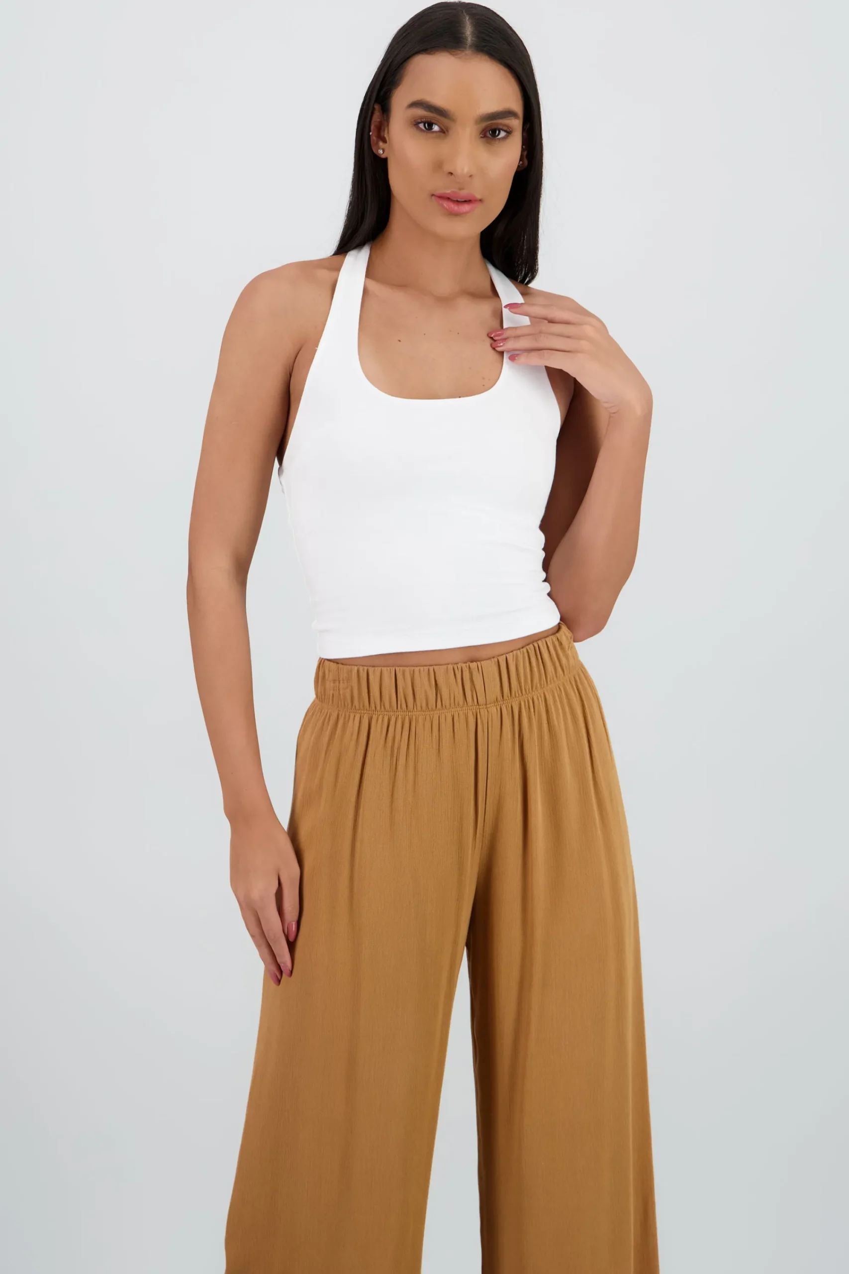 Shasa Solid Halter Top