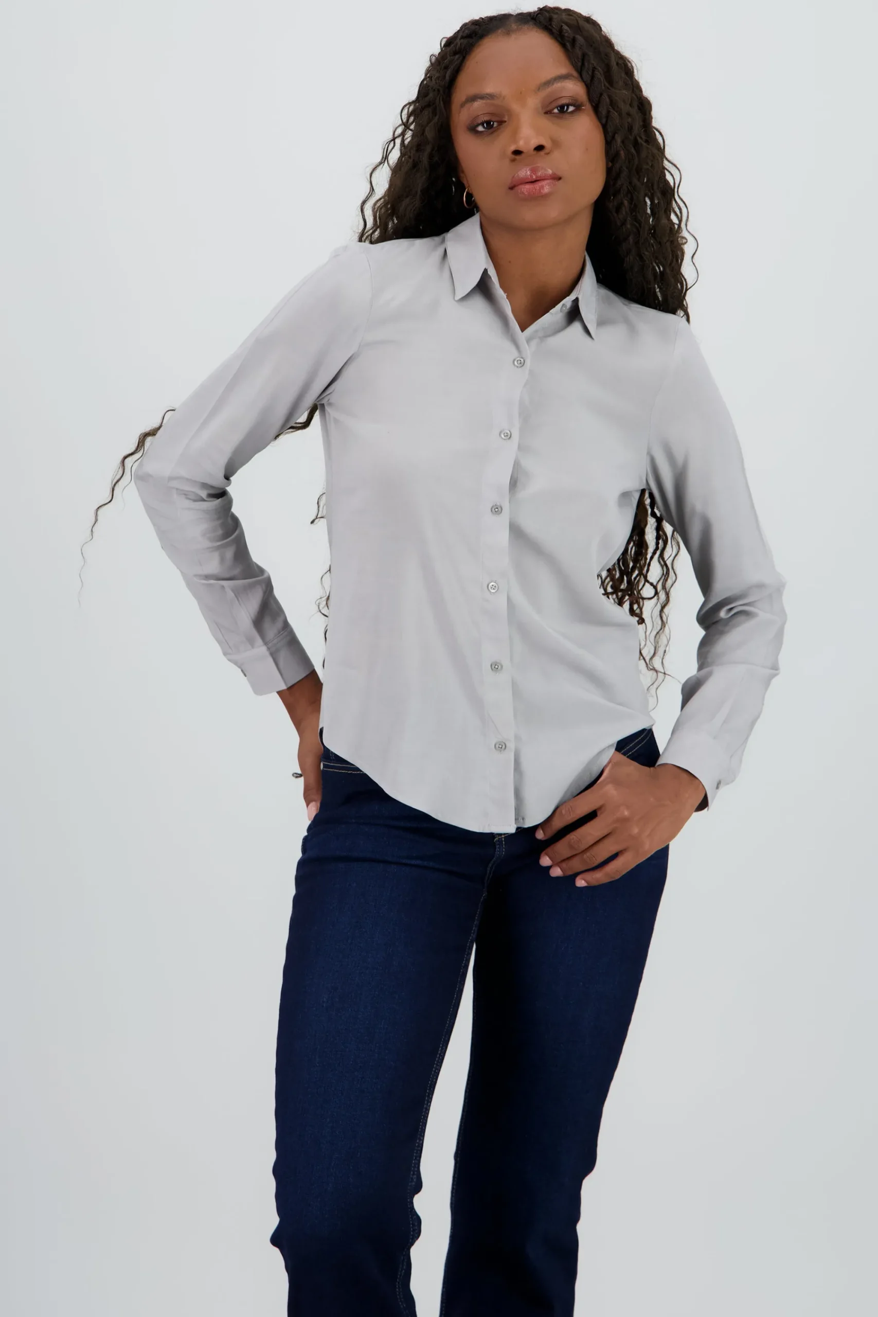 Shasa Solid Long Sleeved Blouse